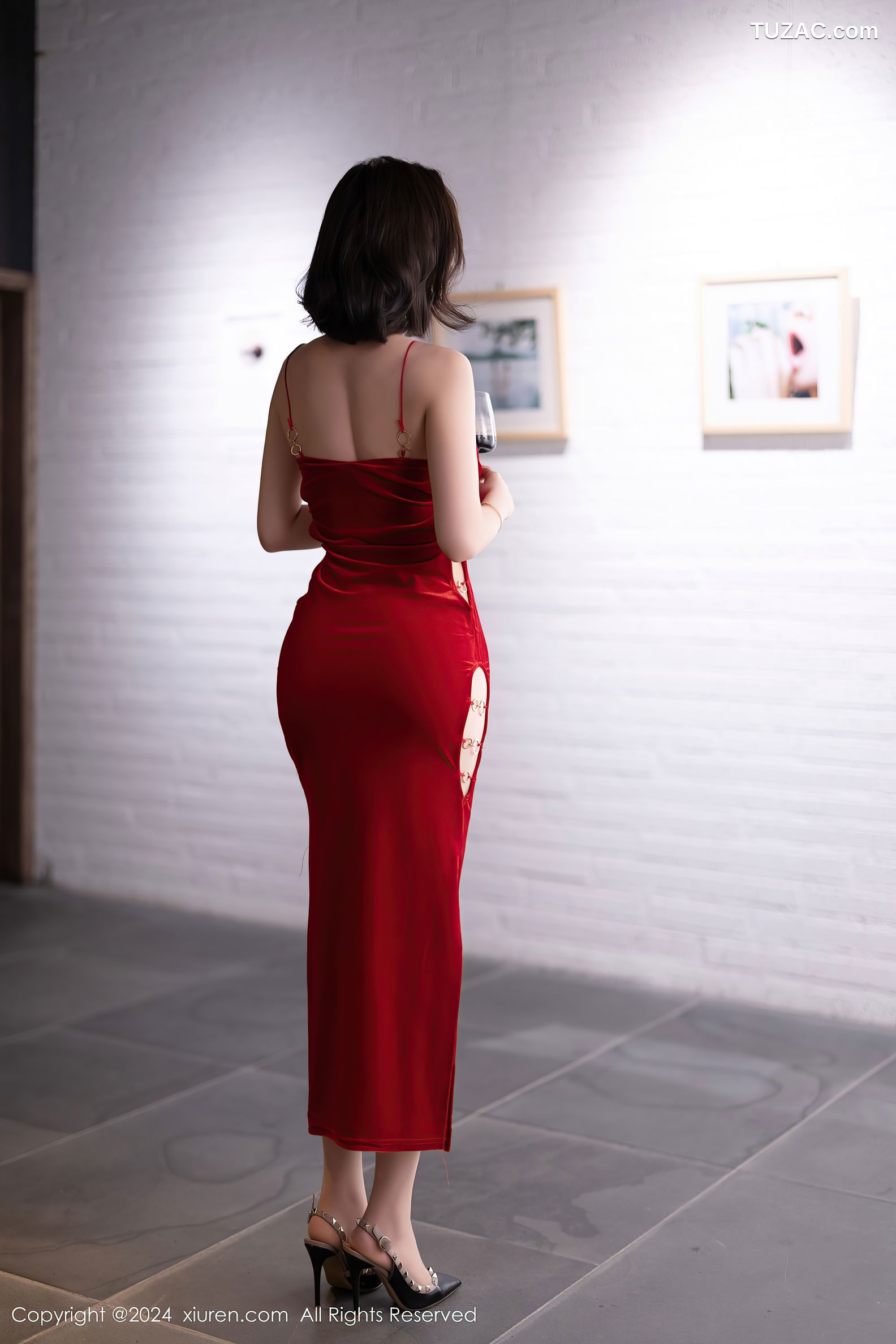 XiuRen秀人网-9229-徐莉芝Booty-红裙红色情趣内衣-2024.09.29