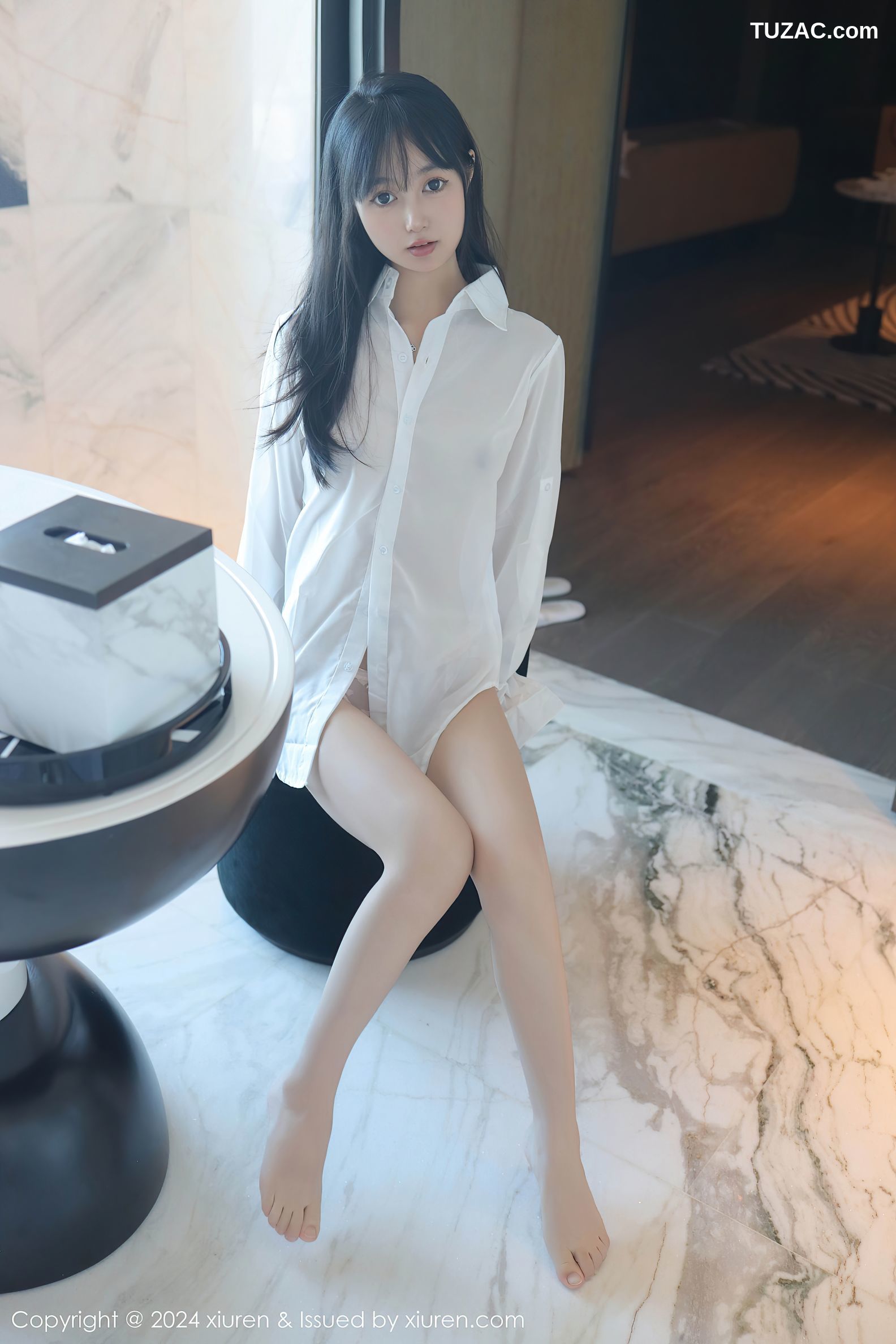 XiuRen秀人网-9251-林好好-首套写真-白色衬衣萝莉-2024.10.09