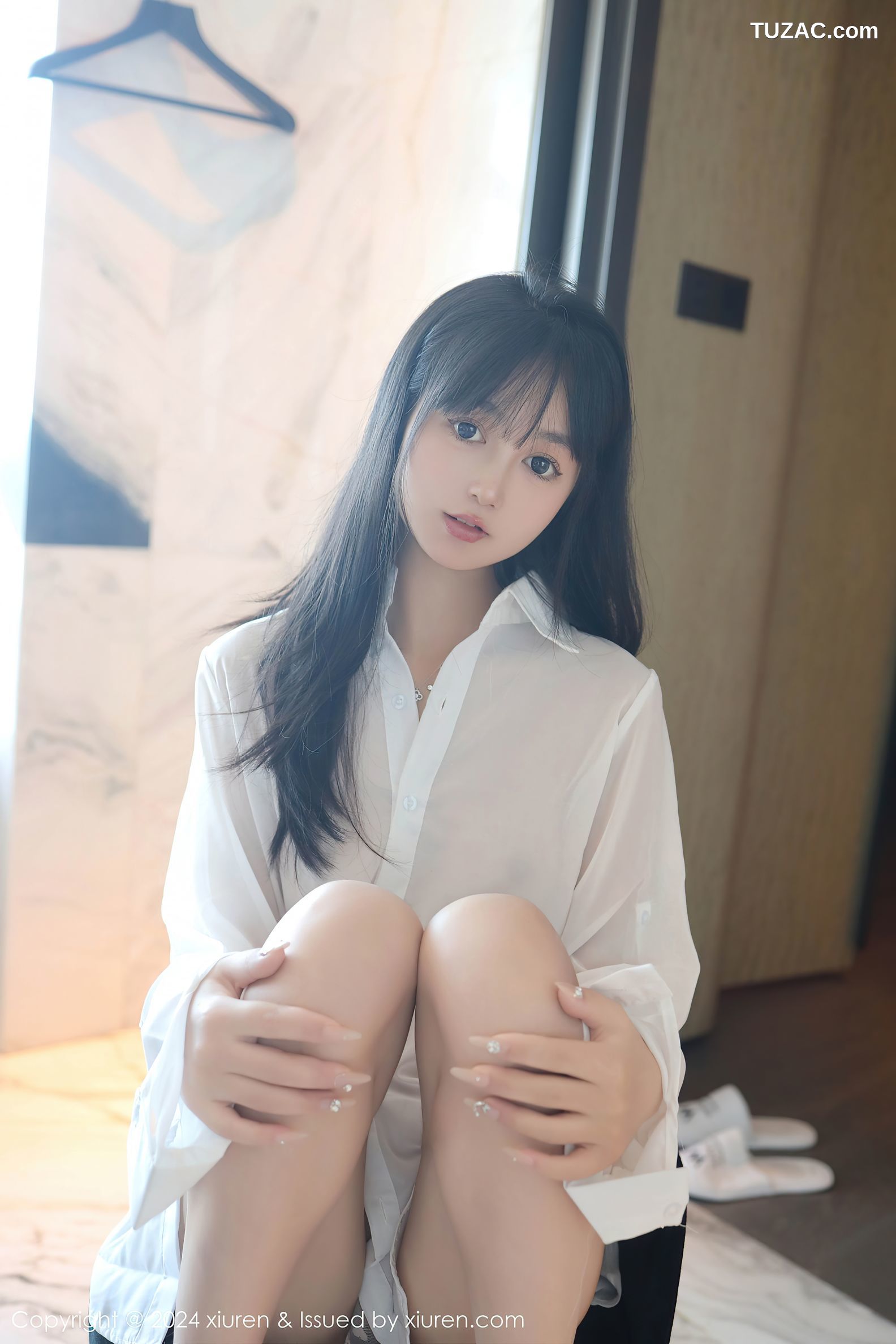 XiuRen秀人网-9251-林好好-首套写真-白色衬衣萝莉-2024.10.09