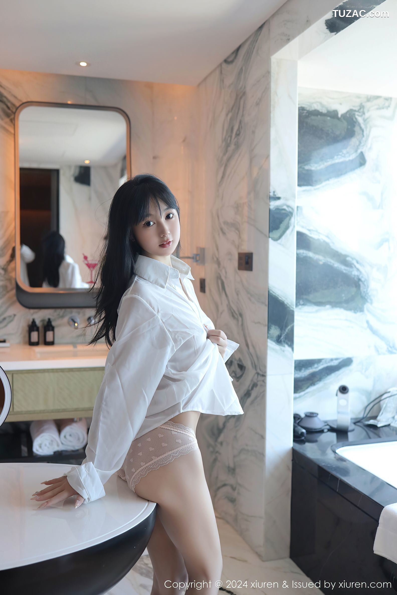 XiuRen秀人网-9251-林好好-首套写真-白色衬衣萝莉-2024.10.09