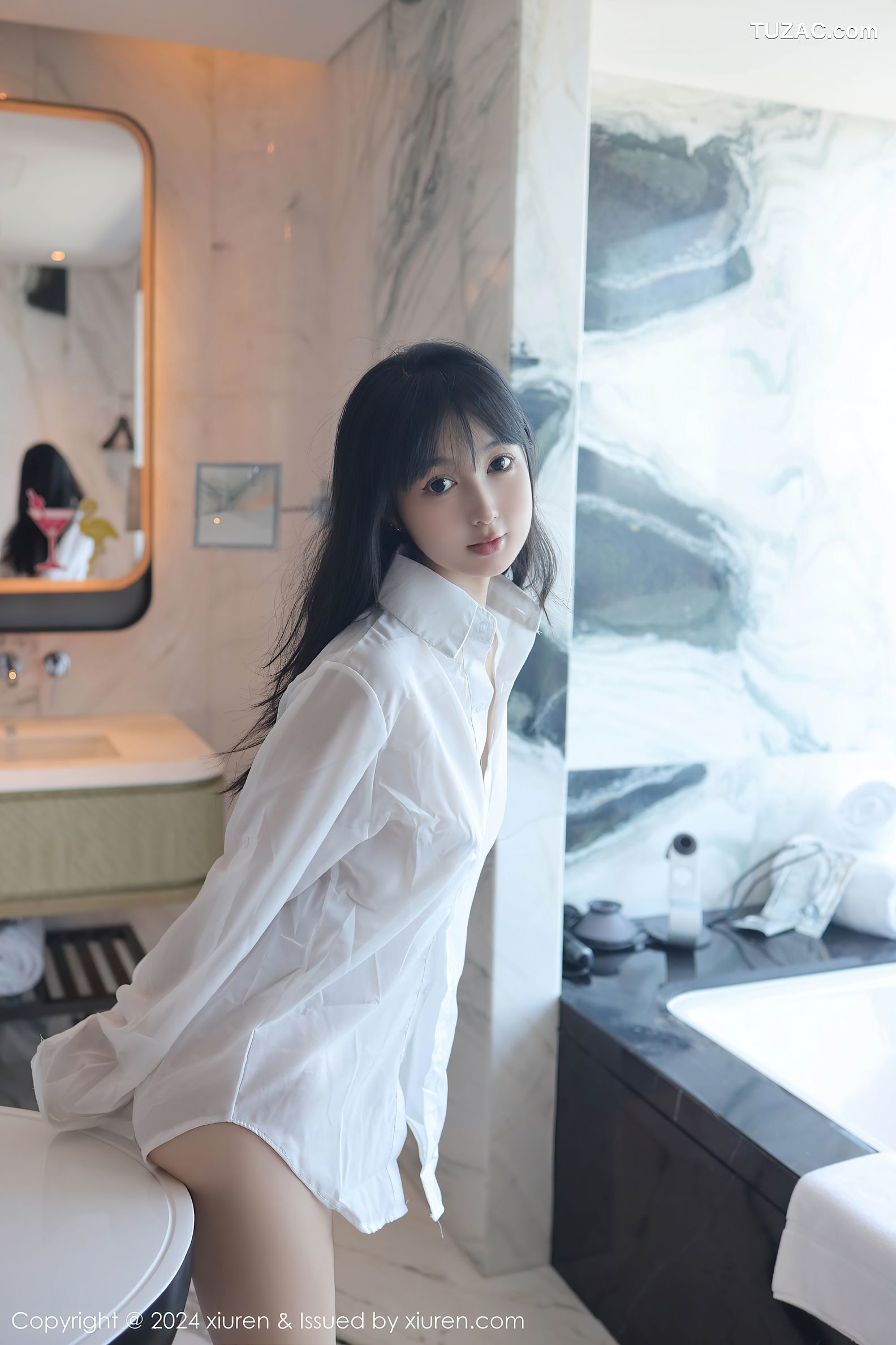 XiuRen秀人网-9251-林好好-首套写真-白色衬衣萝莉-2024.10.09