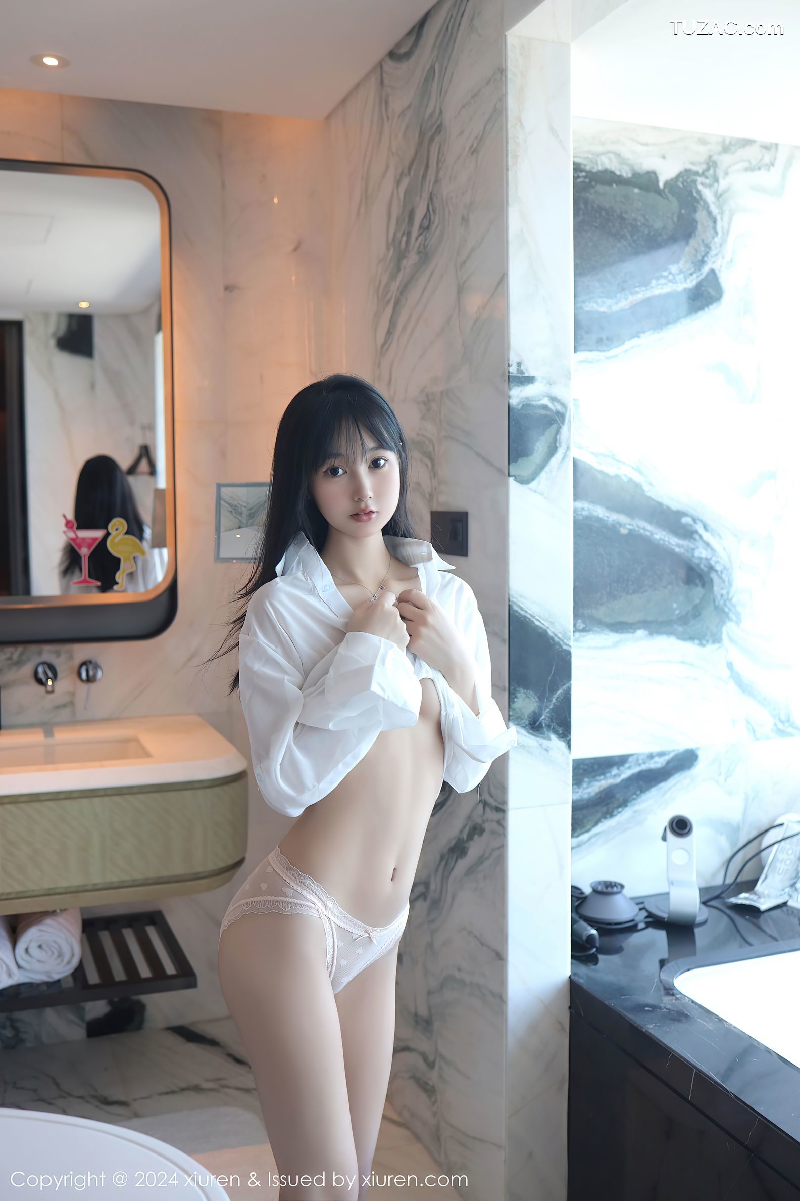 XiuRen秀人网-9251-林好好-首套写真-白色衬衣萝莉-2024.10.09