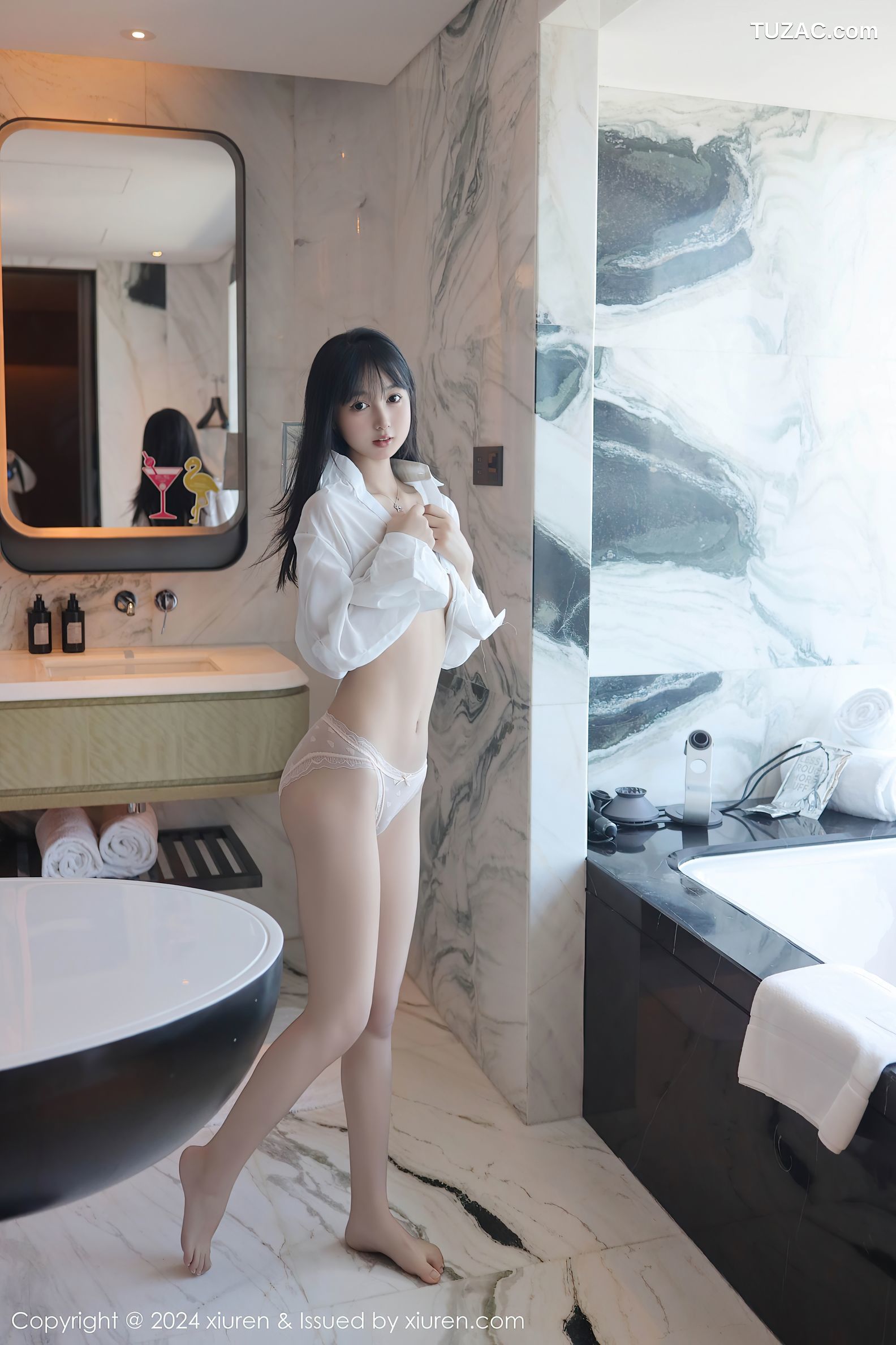 XiuRen秀人网-9251-林好好-首套写真-白色衬衣萝莉-2024.10.09