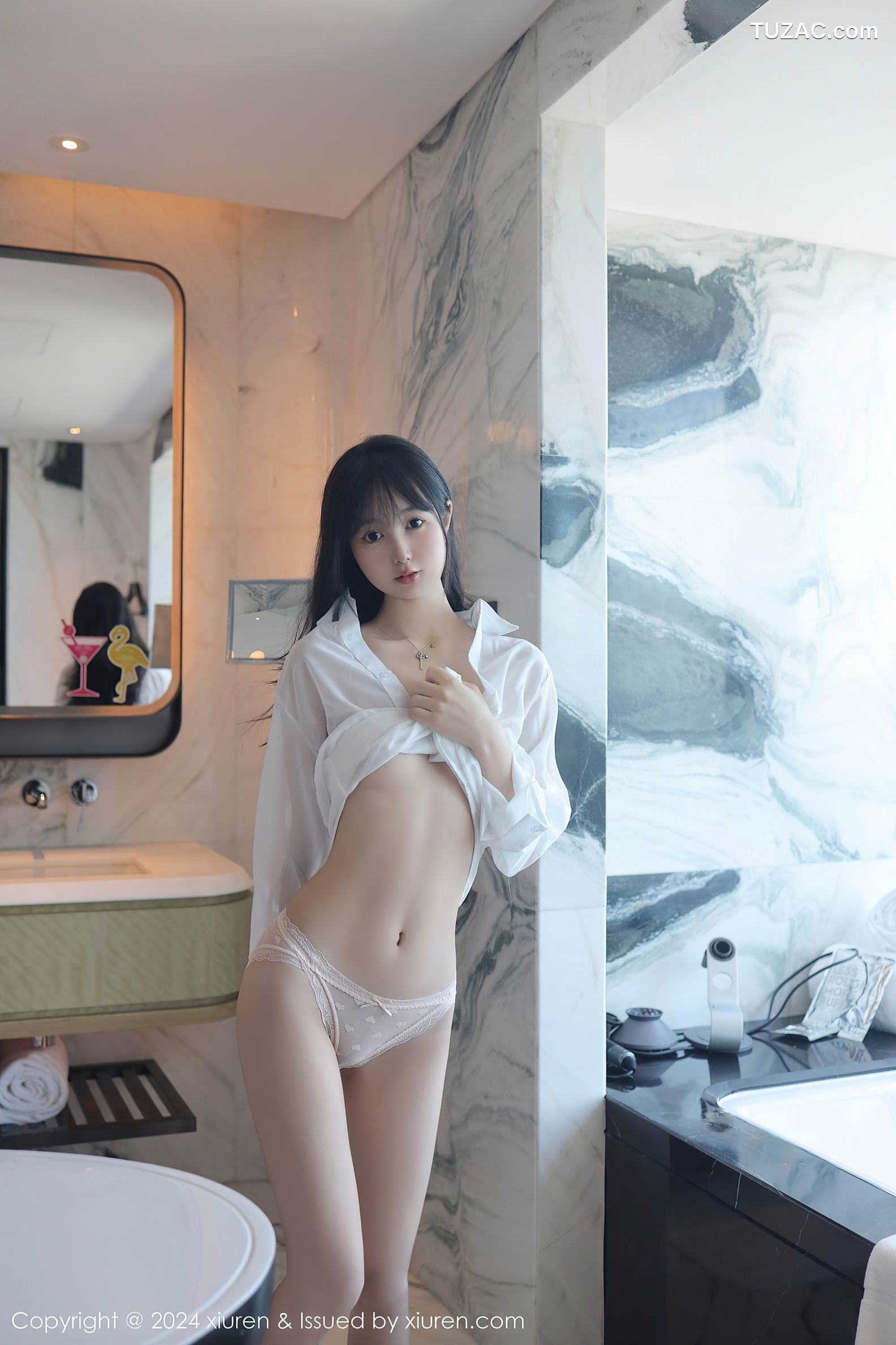 XiuRen秀人网-9251-林好好-首套写真-白色衬衣萝莉-2024.10.09