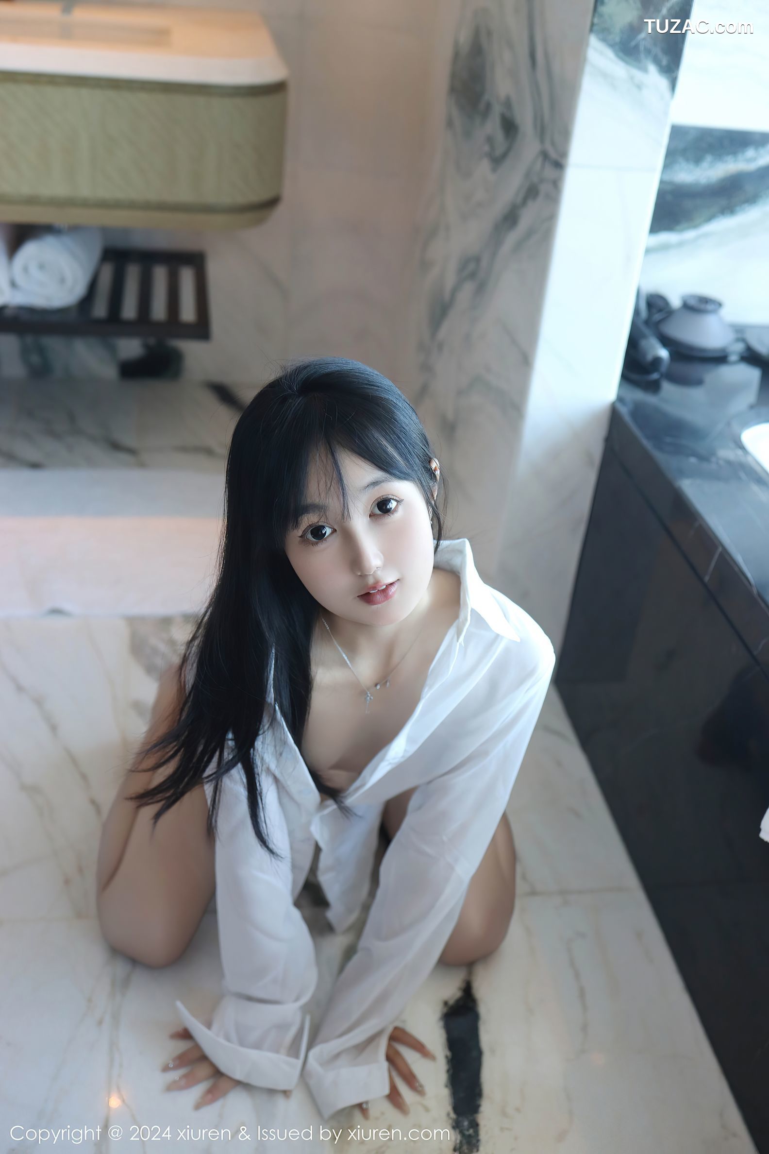 XiuRen秀人网-9251-林好好-首套写真-白色衬衣萝莉-2024.10.09