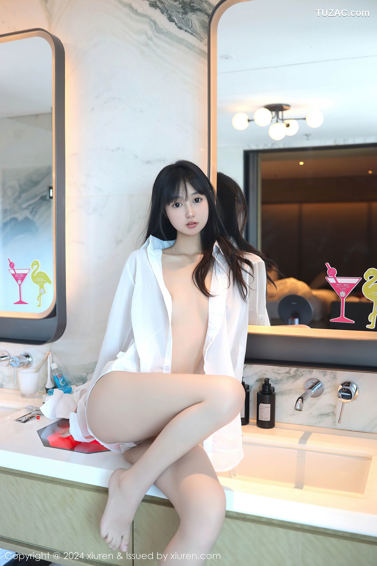 XiuRen秀人网-9251-林好好-首套写真-白色衬衣萝莉-2024.10.09