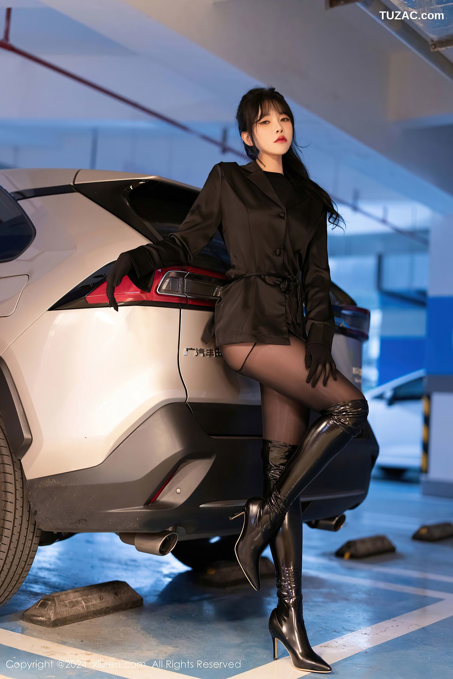 XiuRen秀人网-9275-娜比-连体黑丝黑皮长靴-2024.10.12