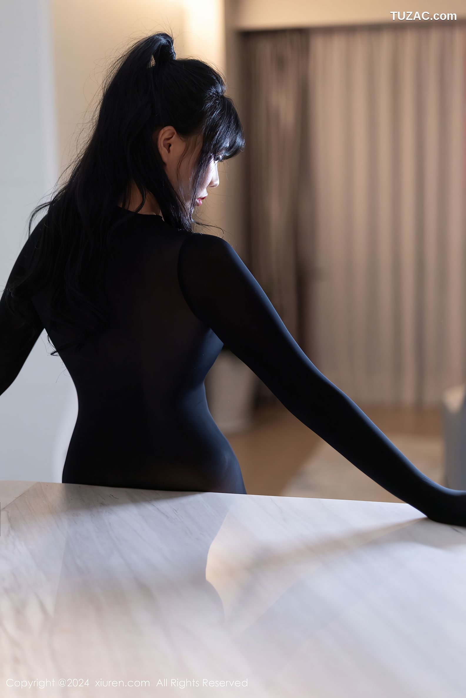 XiuRen秀人网-9275-娜比-连体黑丝黑皮长靴-2024.10.12