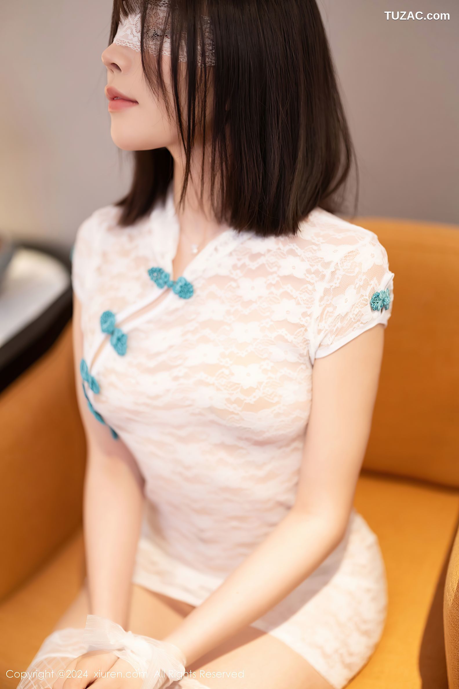 XiuRen秀人网-9298-徐莉芝Booty-白T白短裙白色蕾丝内衣-2024.10.16