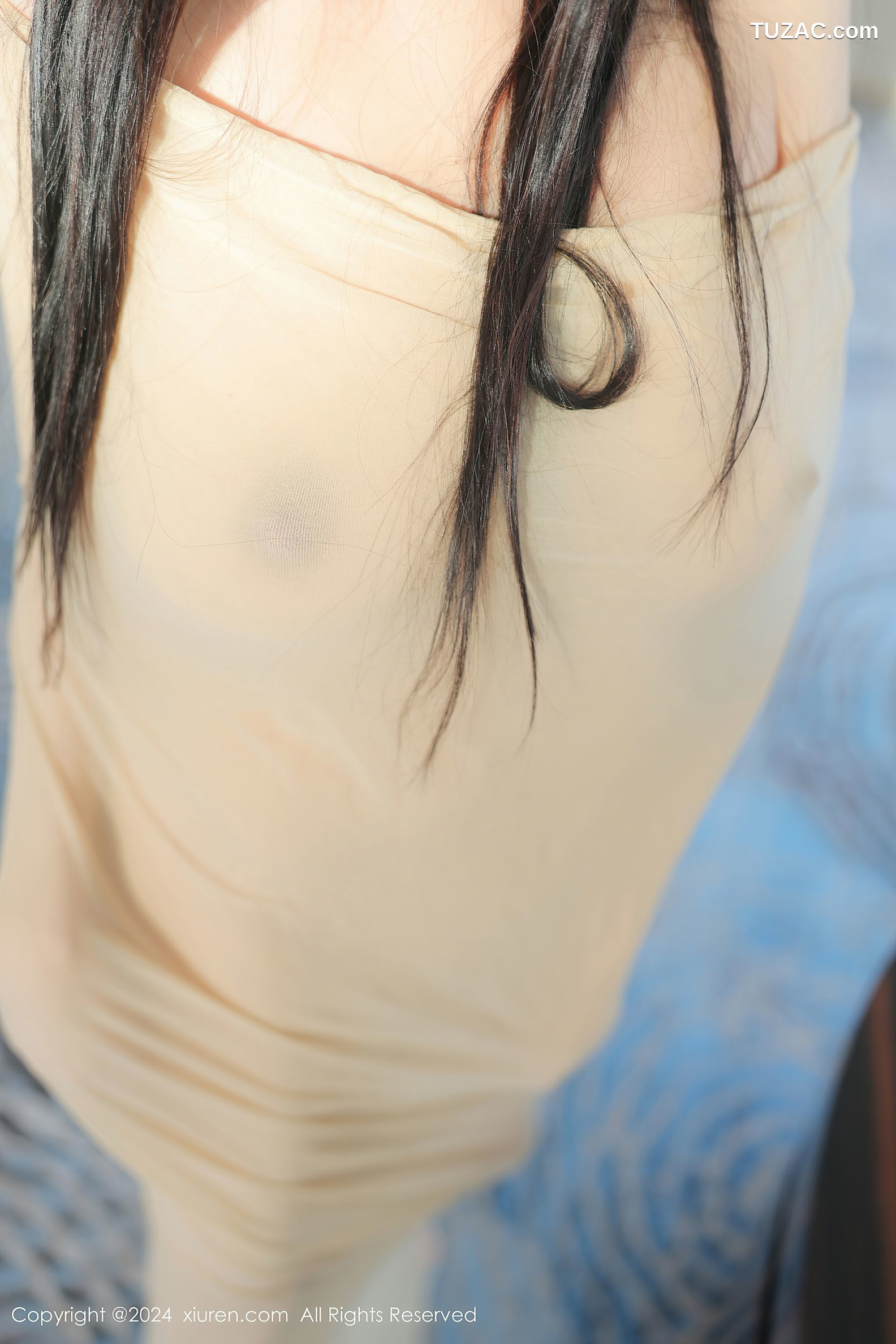 XiuRen秀人网-9337-柚柚小奶瓶-透视肉色丝袜连体-2024.10.24