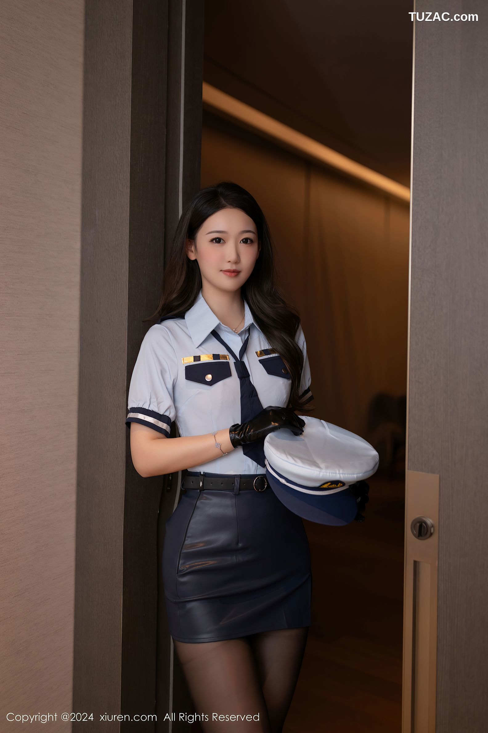 XiuRen秀人网-9356-唐安琪-情趣制服警花黑丝爆乳-2024.10.28