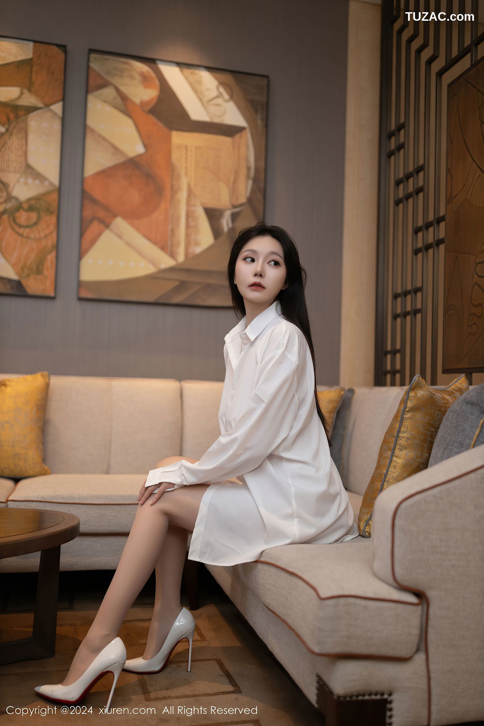 XiuRen秀人网-9362-安然anran-女神白衬衫-2024.10.29