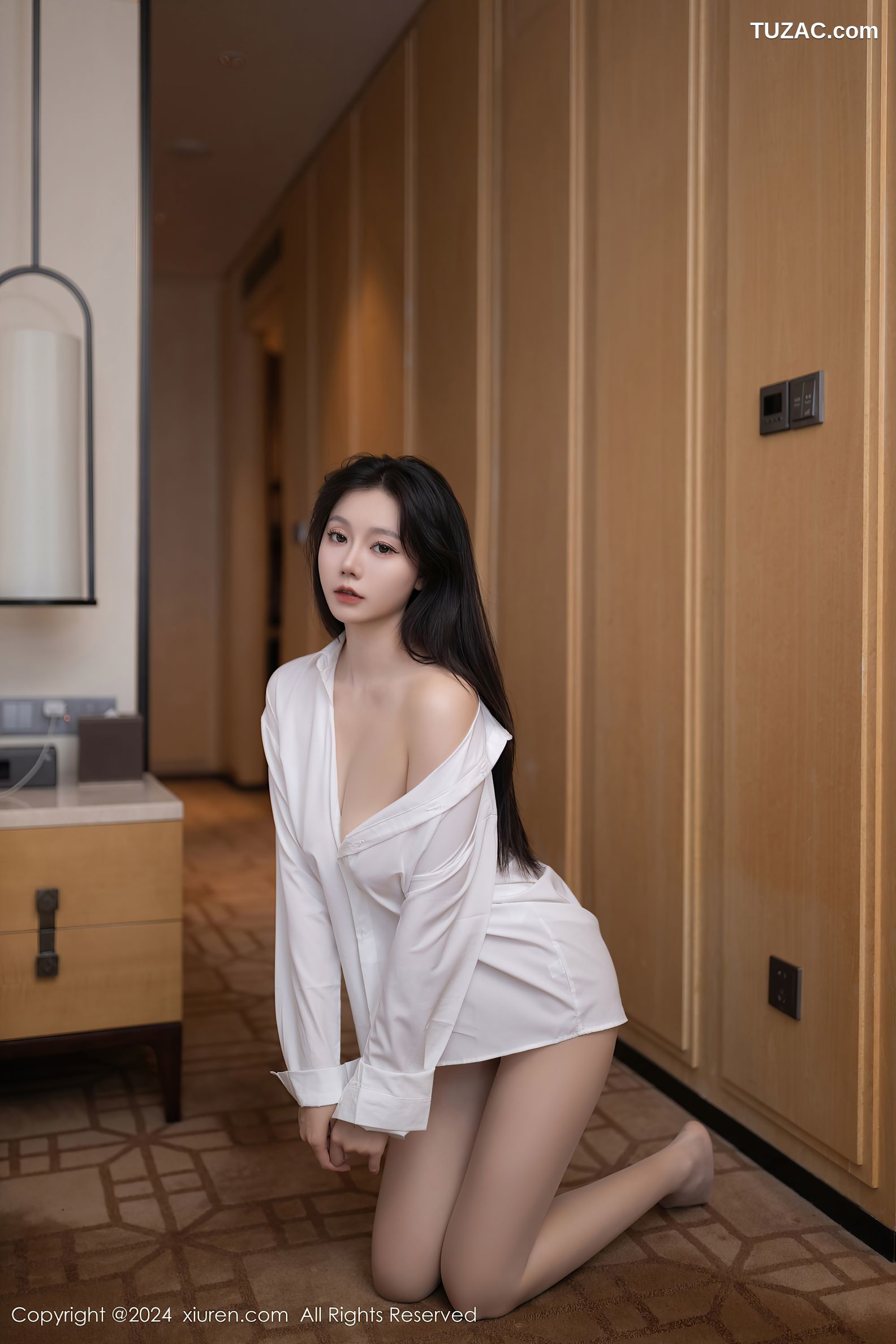 XiuRen秀人网-9362-安然anran-女神白衬衫-2024.10.29