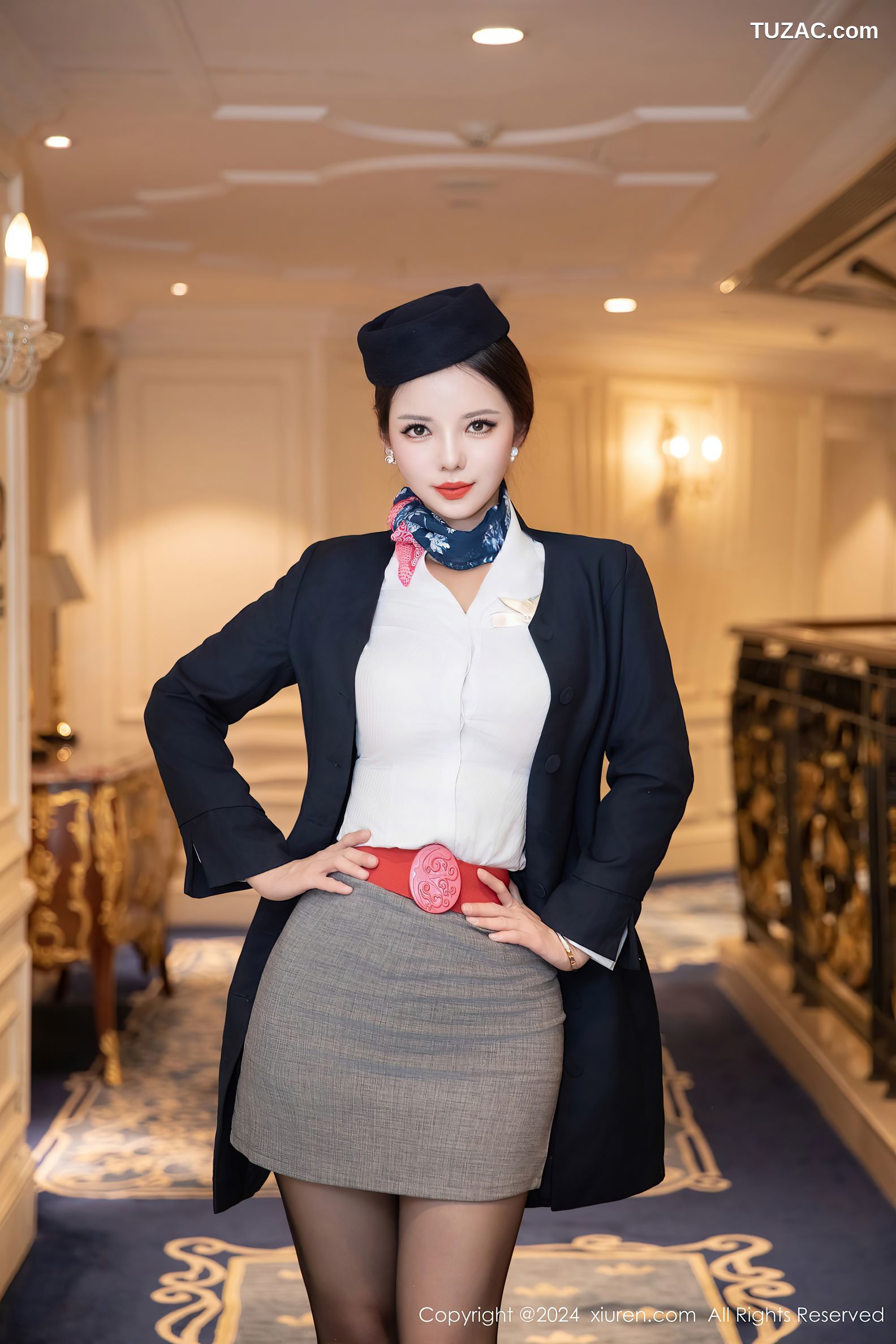 XiuRen秀人网-9365-大美妞儿-空姐制服黑丝美腿爆乳-2024.10.30