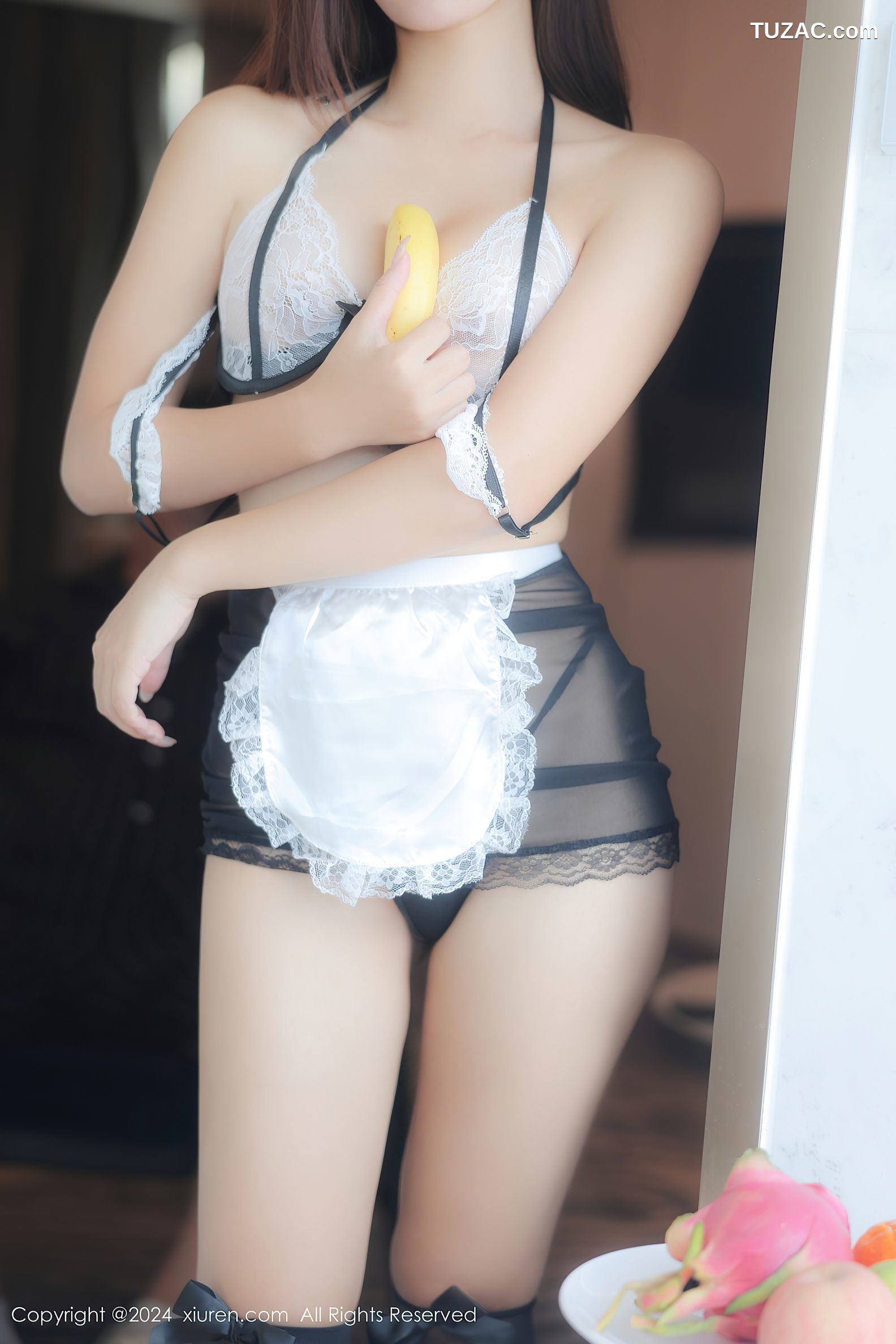 XiuRen秀人网-9439-余虞酱-家有女仆白色蕾丝-2024.11.13