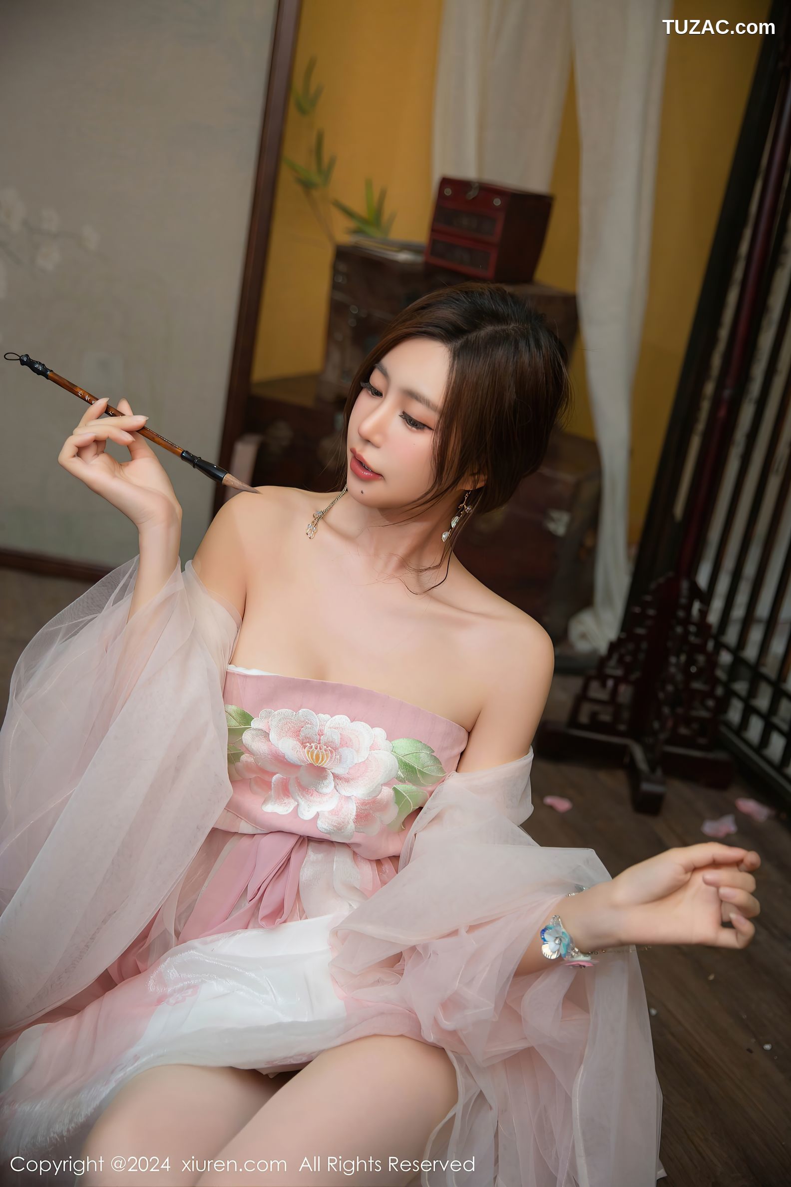 XiuRen秀人网-9475-绮里嘉ula-古风透视白纱-2024.11.20