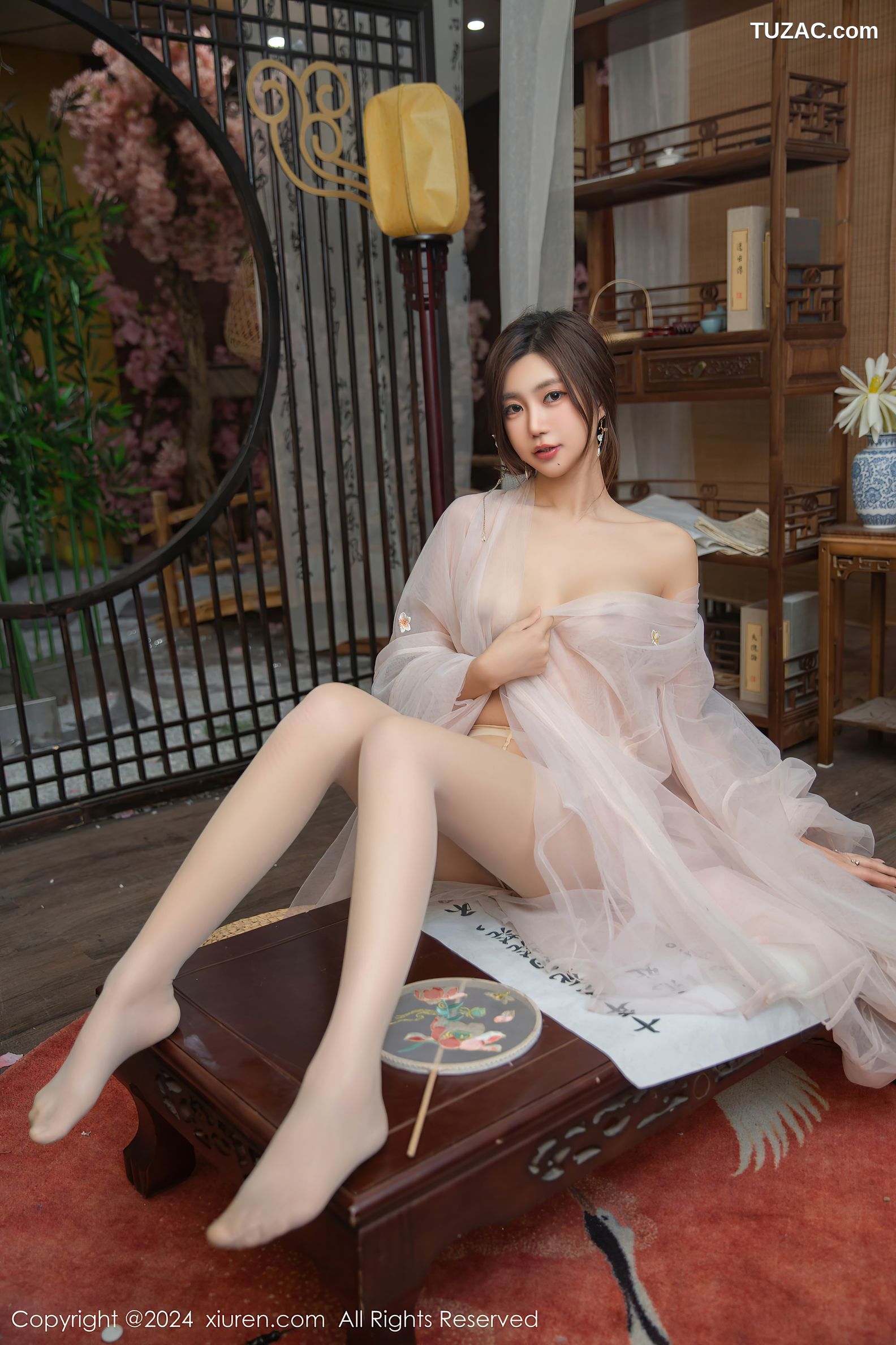 XiuRen秀人网-9475-绮里嘉ula-古风透视白纱-2024.11.20