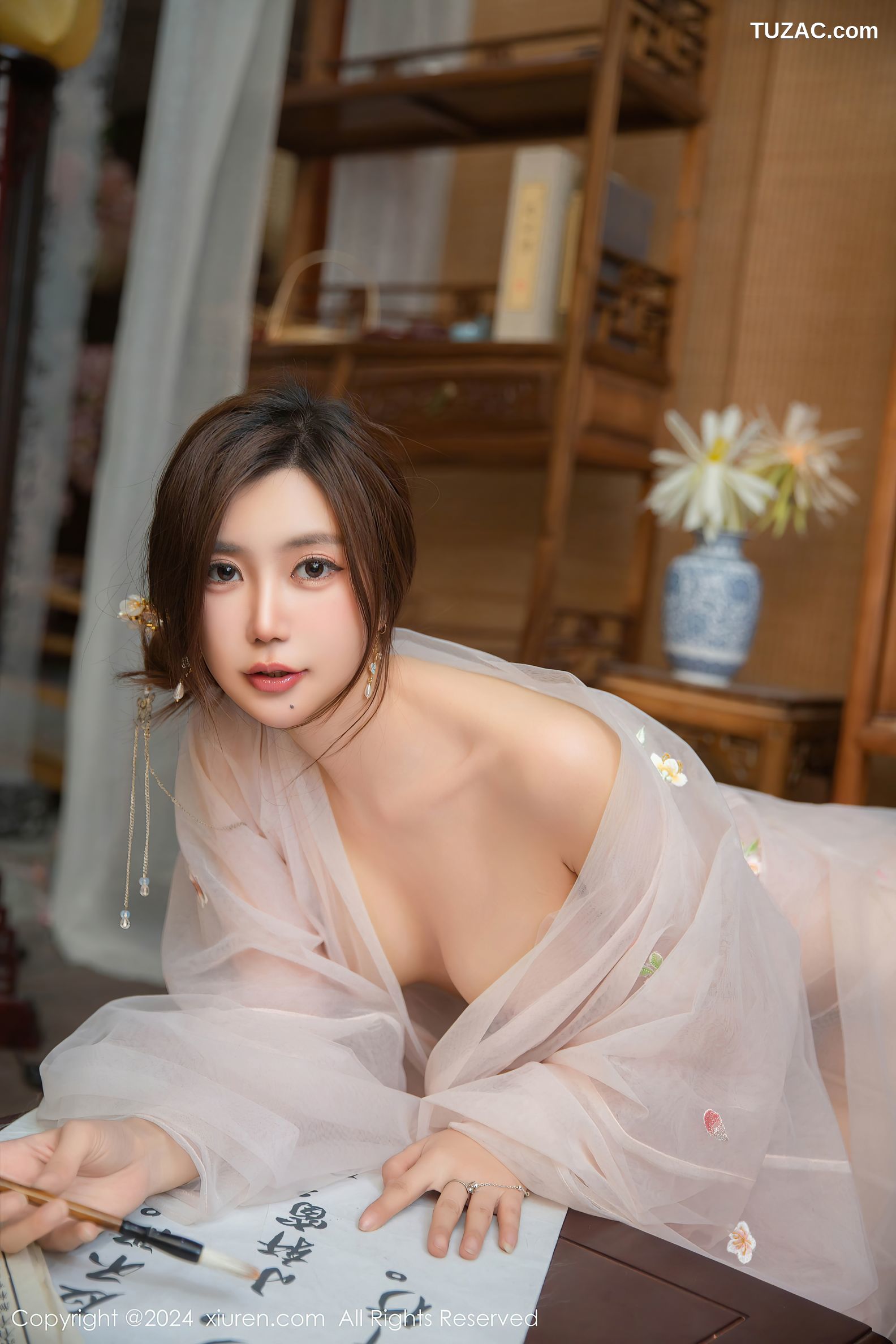 XiuRen秀人网-9475-绮里嘉ula-古风透视白纱-2024.11.20