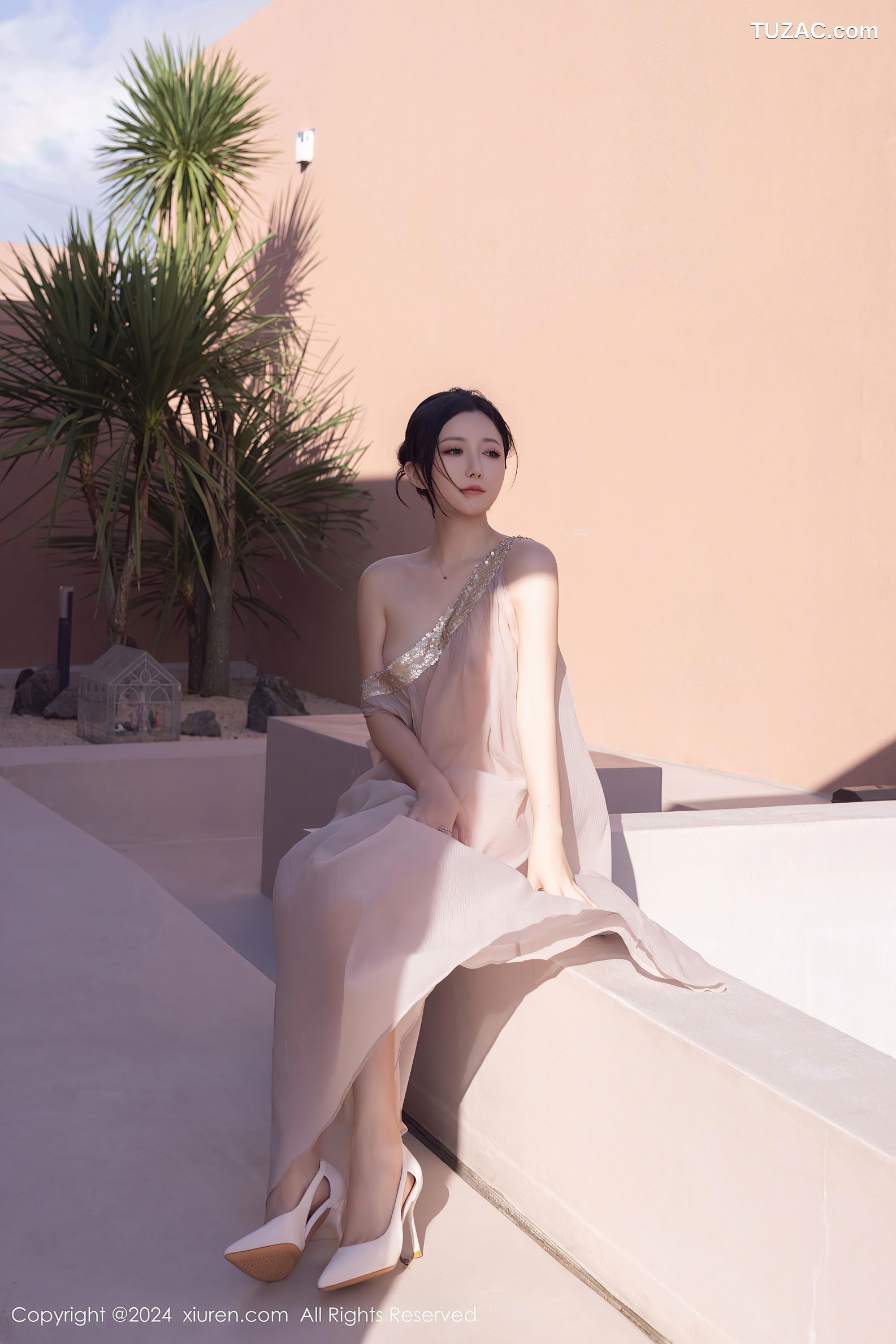 XiuRen秀人网-9492-鱼子酱Fish-透视纱裙真空-2024.11.22