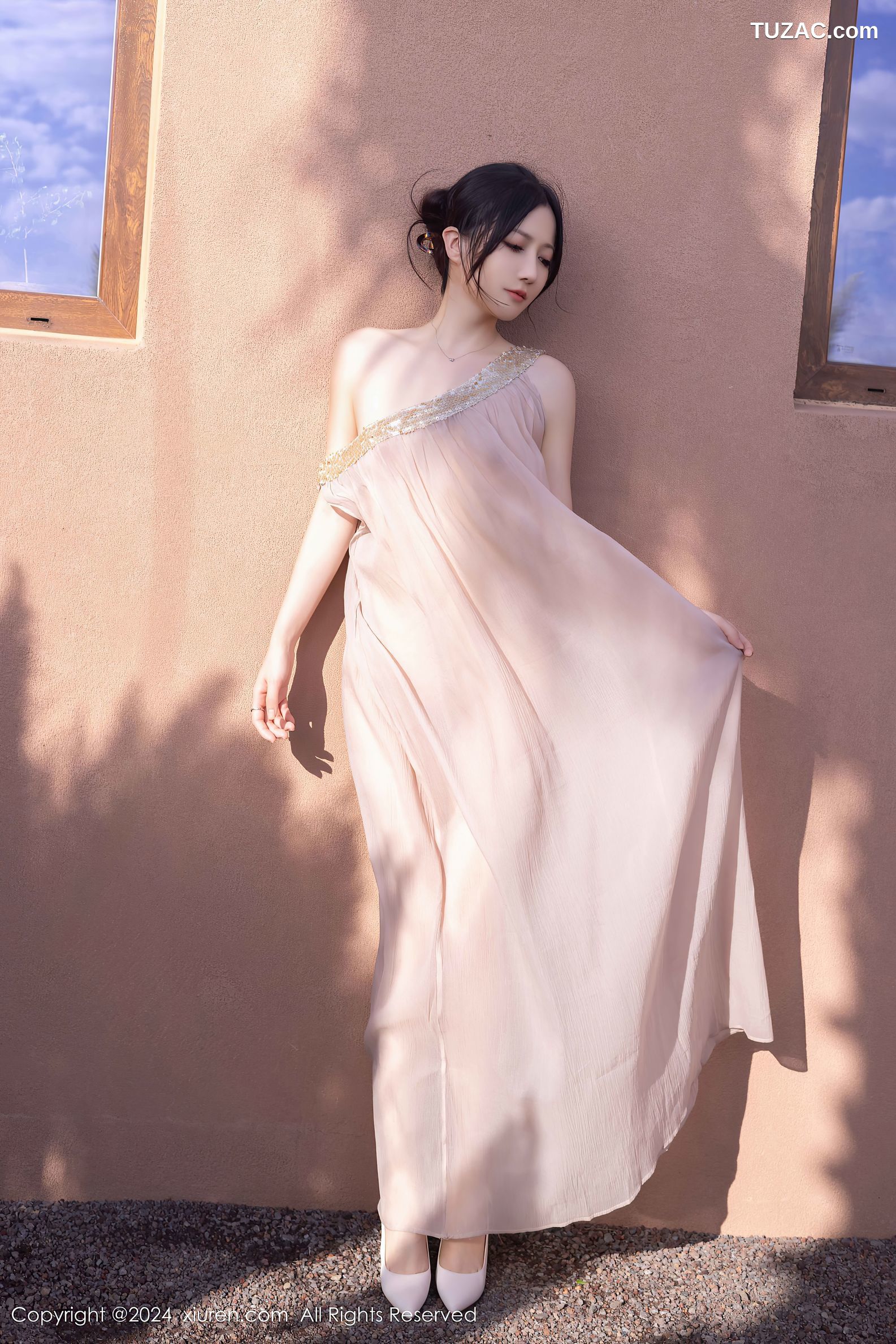 XiuRen秀人网-9492-鱼子酱Fish-透视纱裙真空-2024.11.22