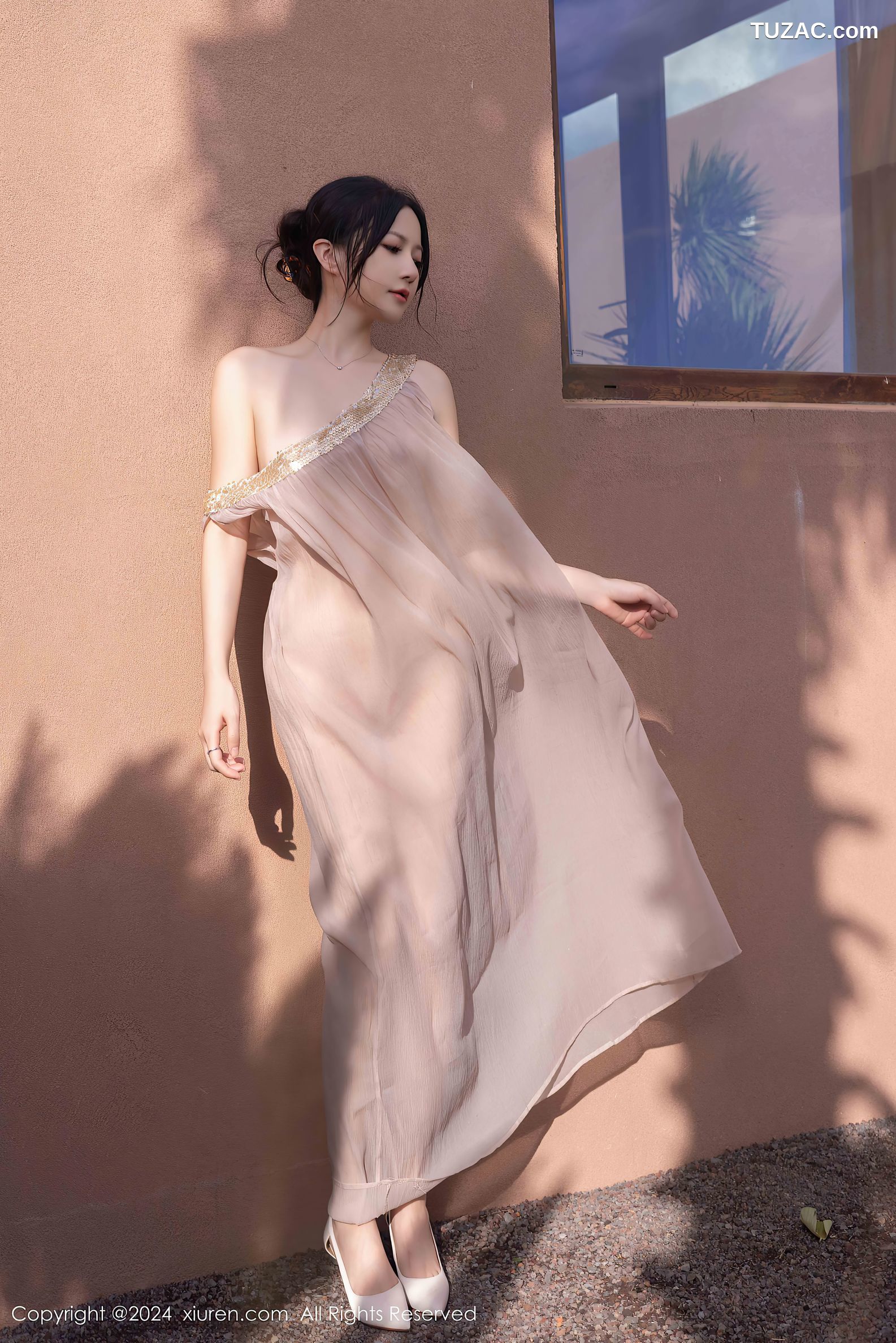 XiuRen秀人网-9492-鱼子酱Fish-透视纱裙真空-2024.11.22