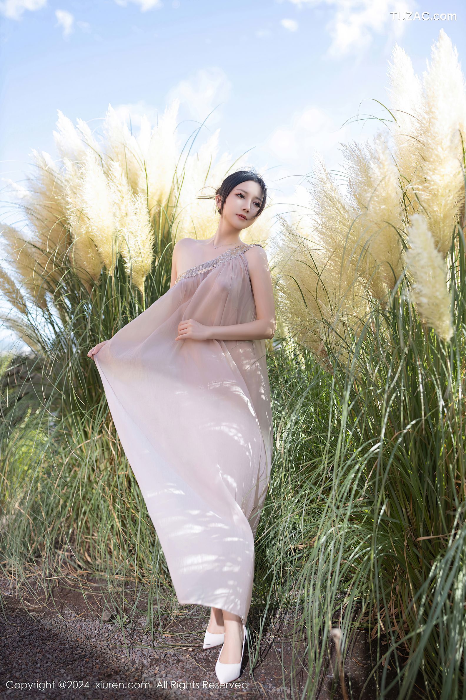 XiuRen秀人网-9492-鱼子酱Fish-透视纱裙真空-2024.11.22