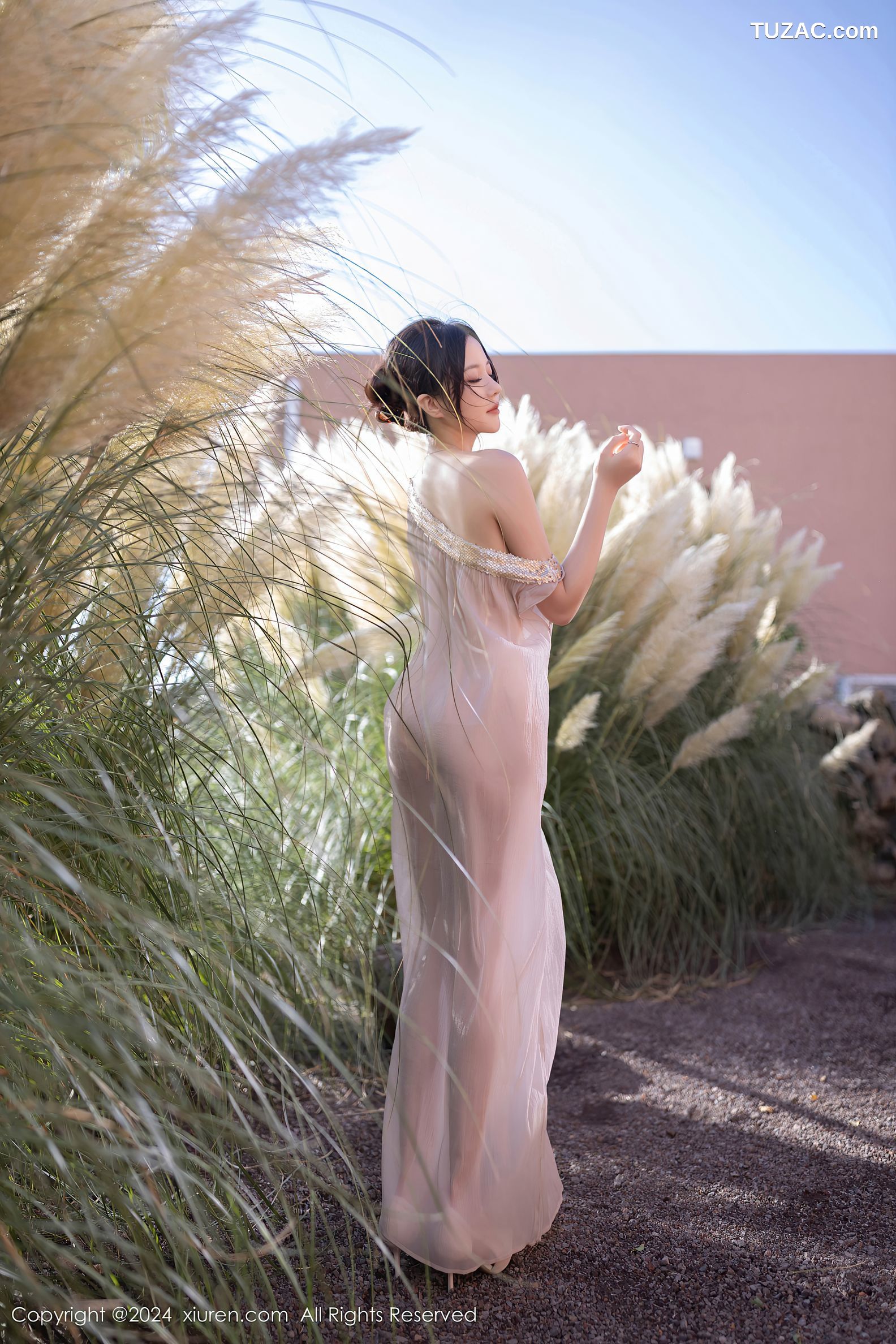 XiuRen秀人网-9492-鱼子酱Fish-透视纱裙真空-2024.11.22