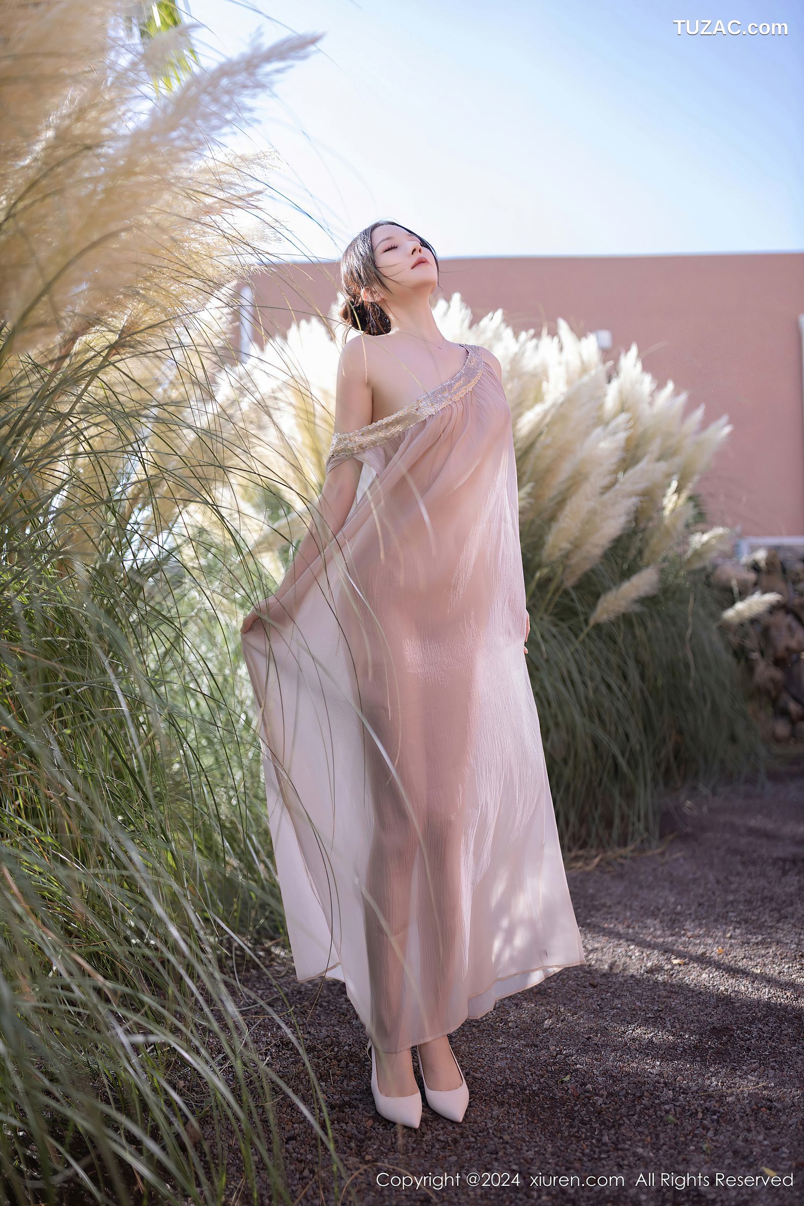 XiuRen秀人网-9492-鱼子酱Fish-透视纱裙真空-2024.11.22