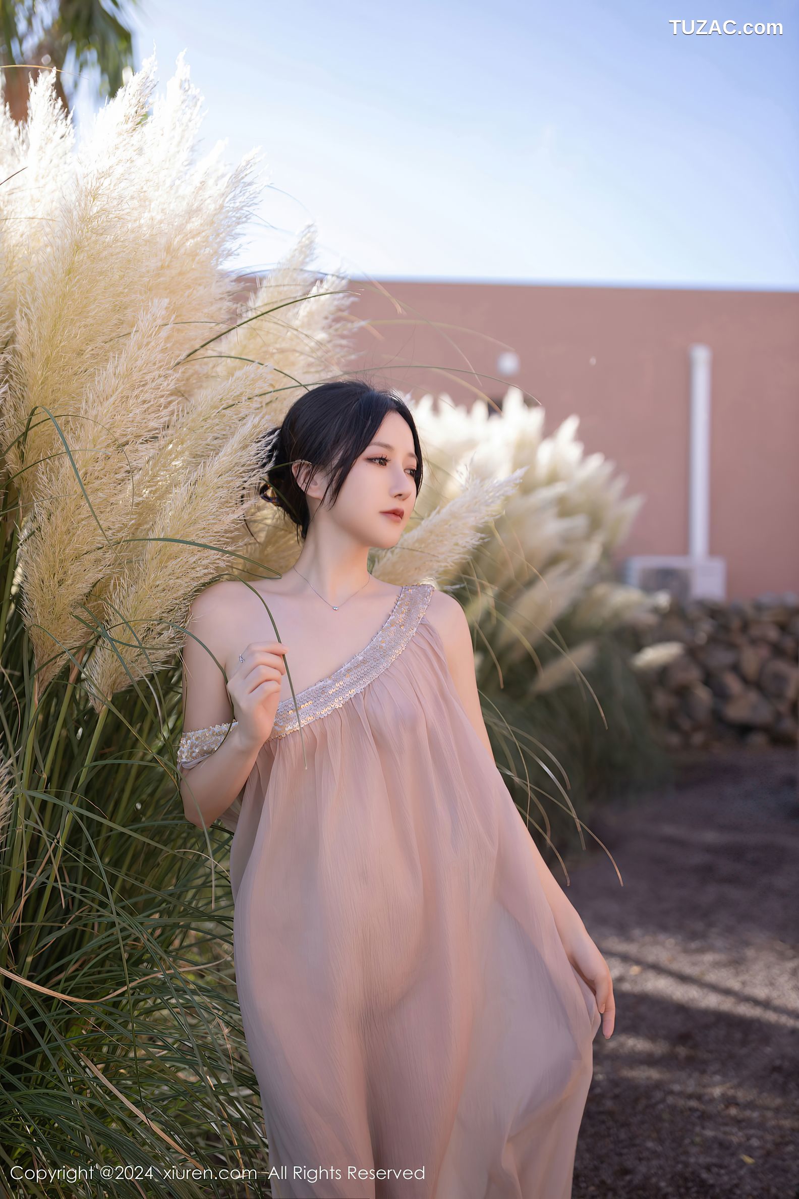 XiuRen秀人网-9492-鱼子酱Fish-透视纱裙真空-2024.11.22