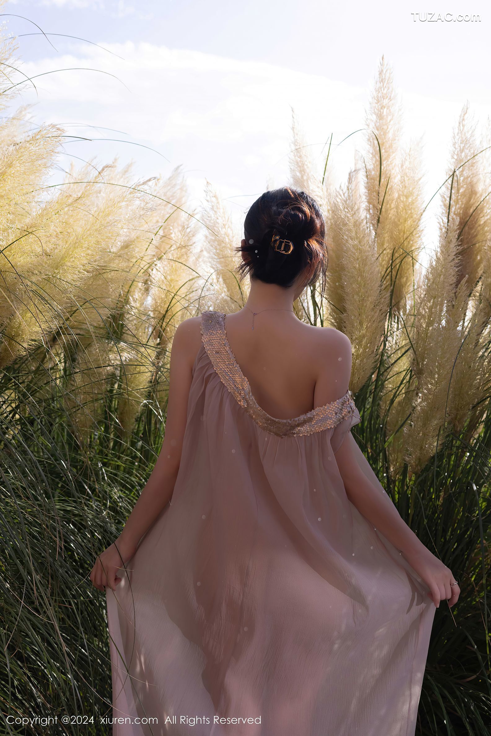 XiuRen秀人网-9492-鱼子酱Fish-透视纱裙真空-2024.11.22