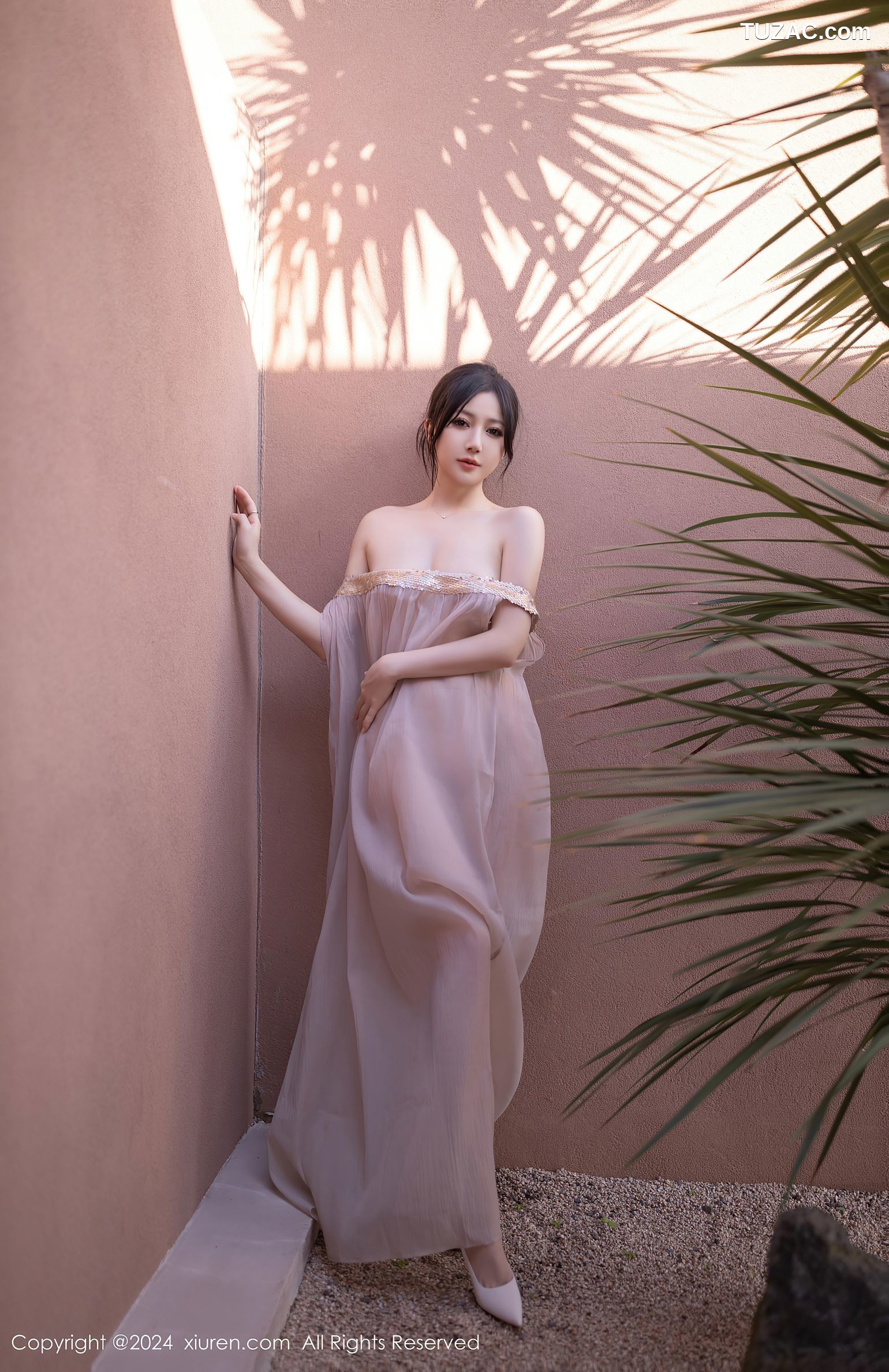 XiuRen秀人网-9492-鱼子酱Fish-透视纱裙真空-2024.11.22