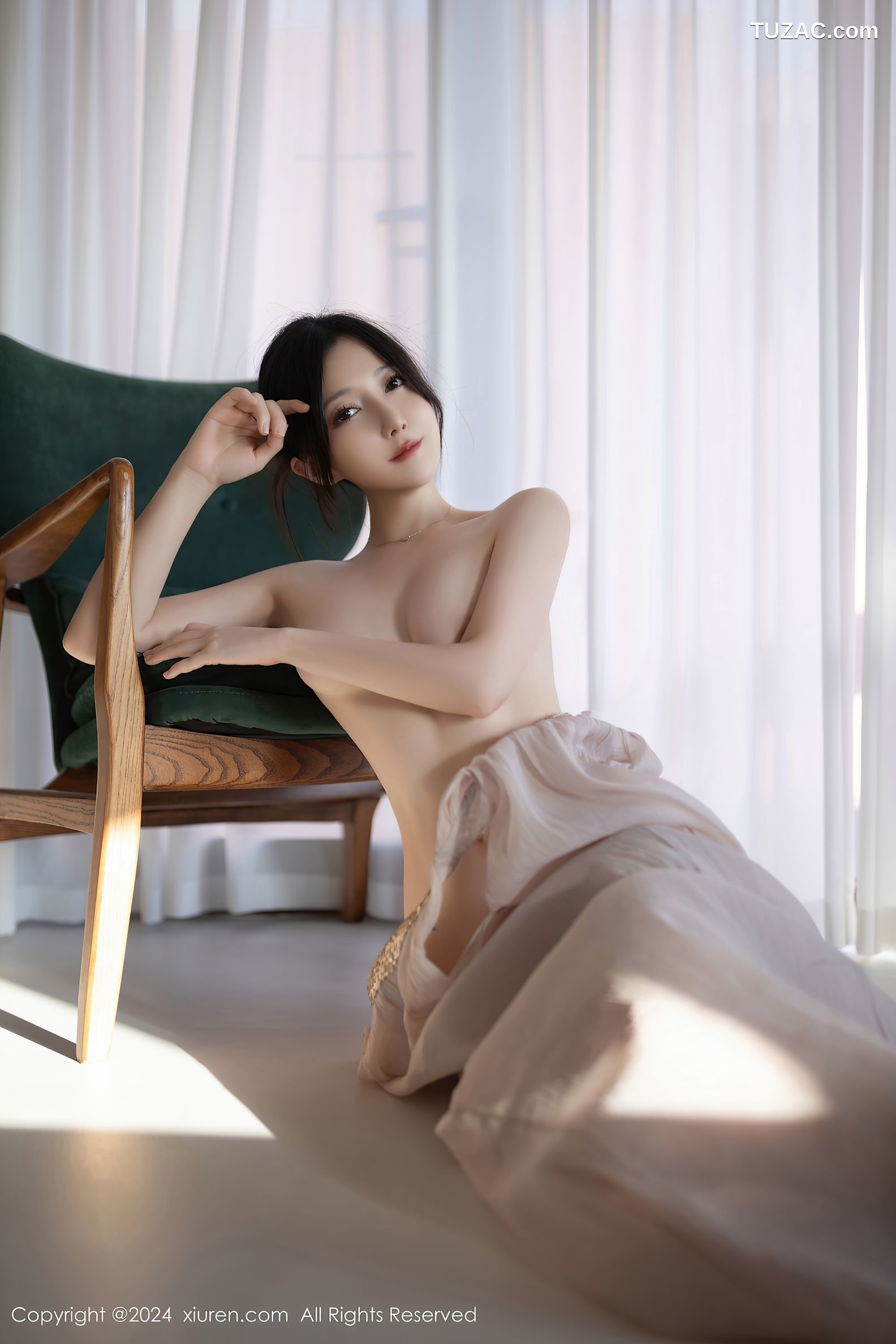 XiuRen秀人网-9492-鱼子酱Fish-透视纱裙真空-2024.11.22