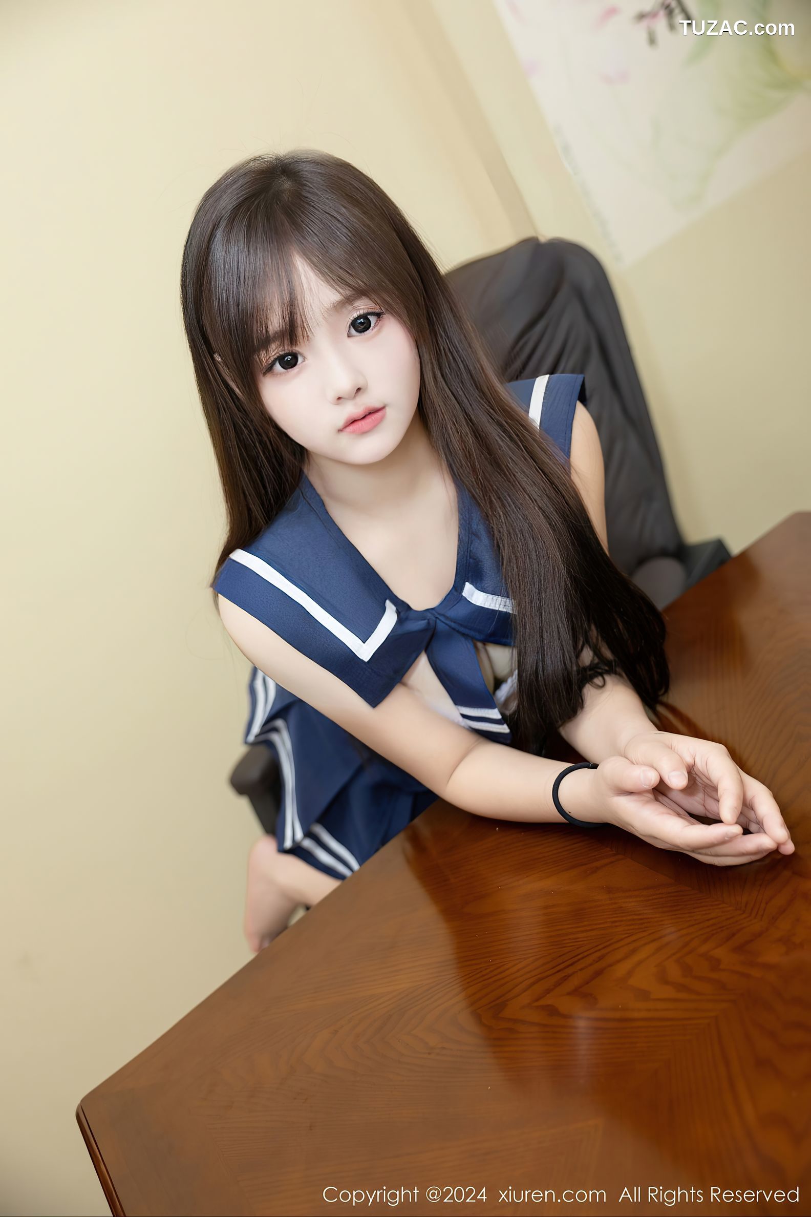 XiuRen秀人网-9514-叶初雪-清纯萝莉情趣水手服短裙爆乳-2024.11.28