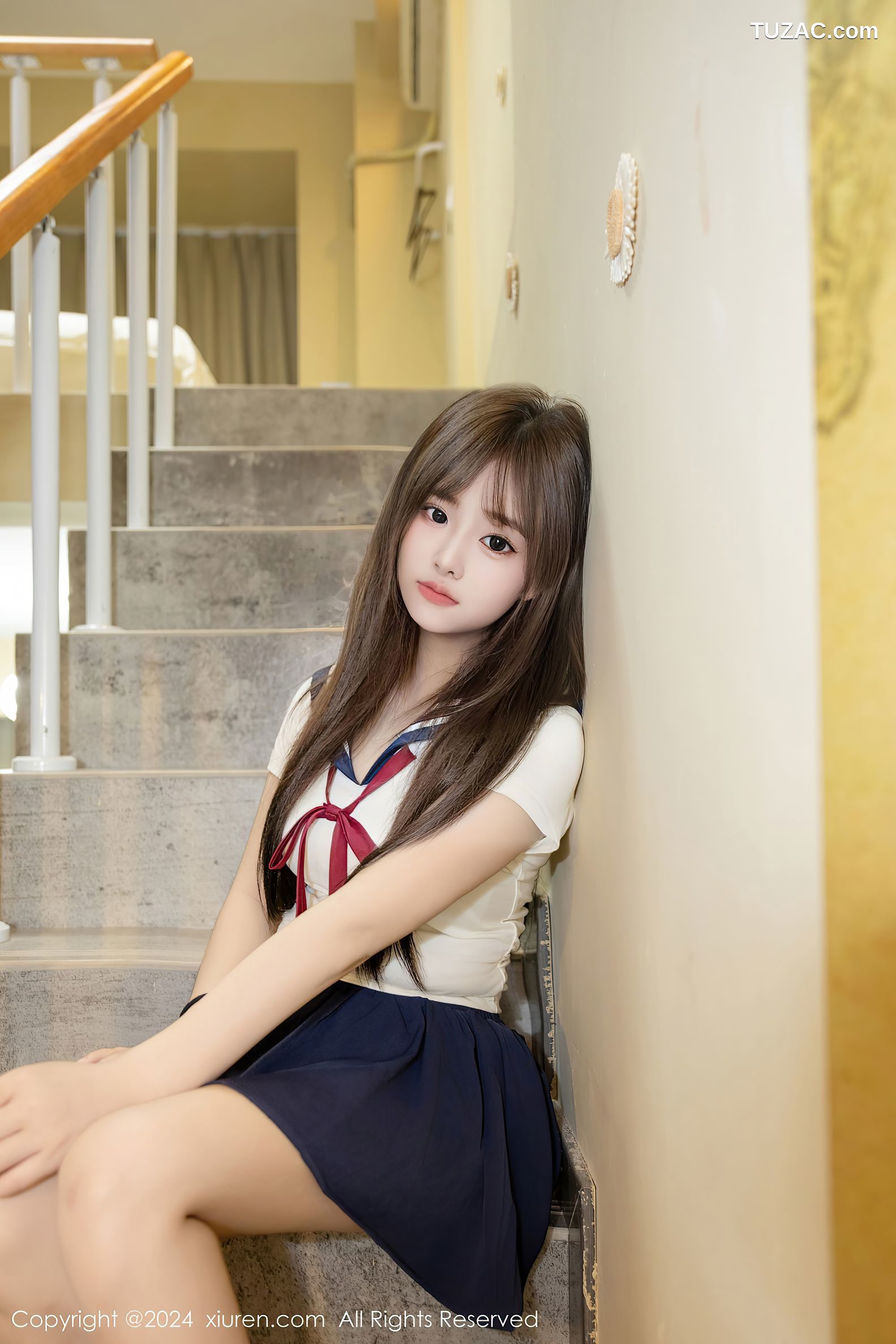 XiuRen秀人网-9514-叶初雪-清纯萝莉情趣水手服短裙爆乳-2024.11.28