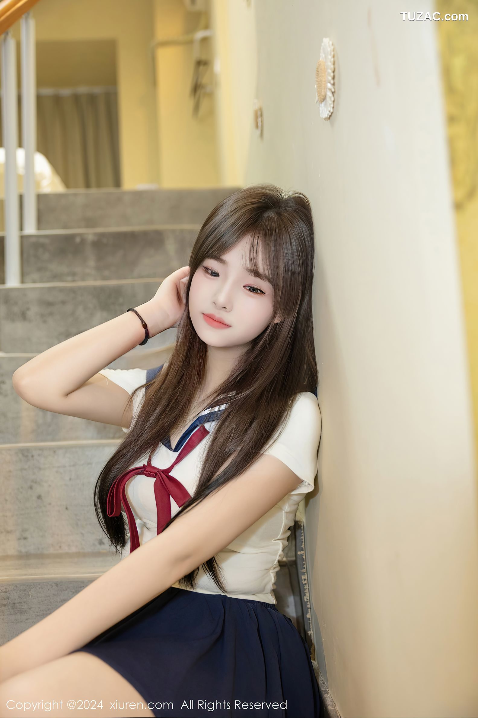 XiuRen秀人网-9514-叶初雪-清纯萝莉情趣水手服短裙爆乳-2024.11.28