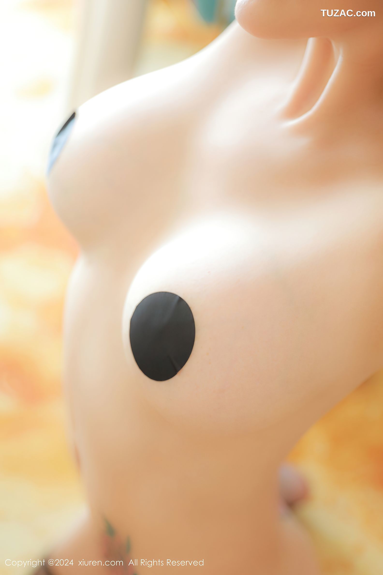 XiuRen秀人网-9547-田冰冰-欧范黑色连衣短裙黑网内衣黑丝爆乳-2024.12.04