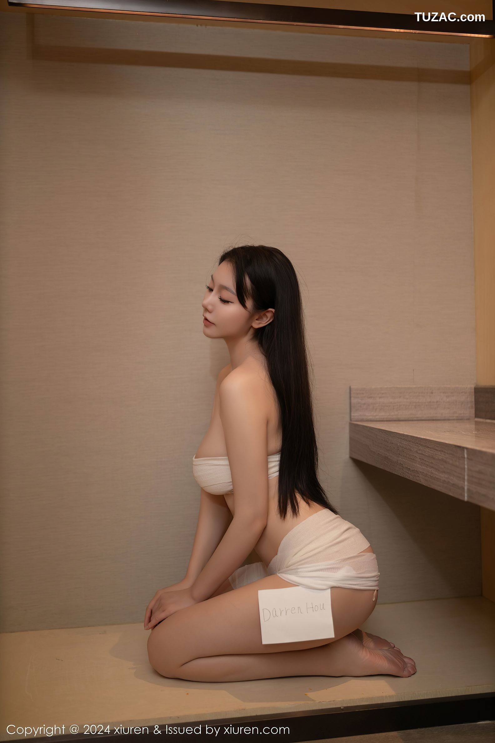 XiuRen秀人网-9577-安然anran-白色绑带内衣-2024.12.10