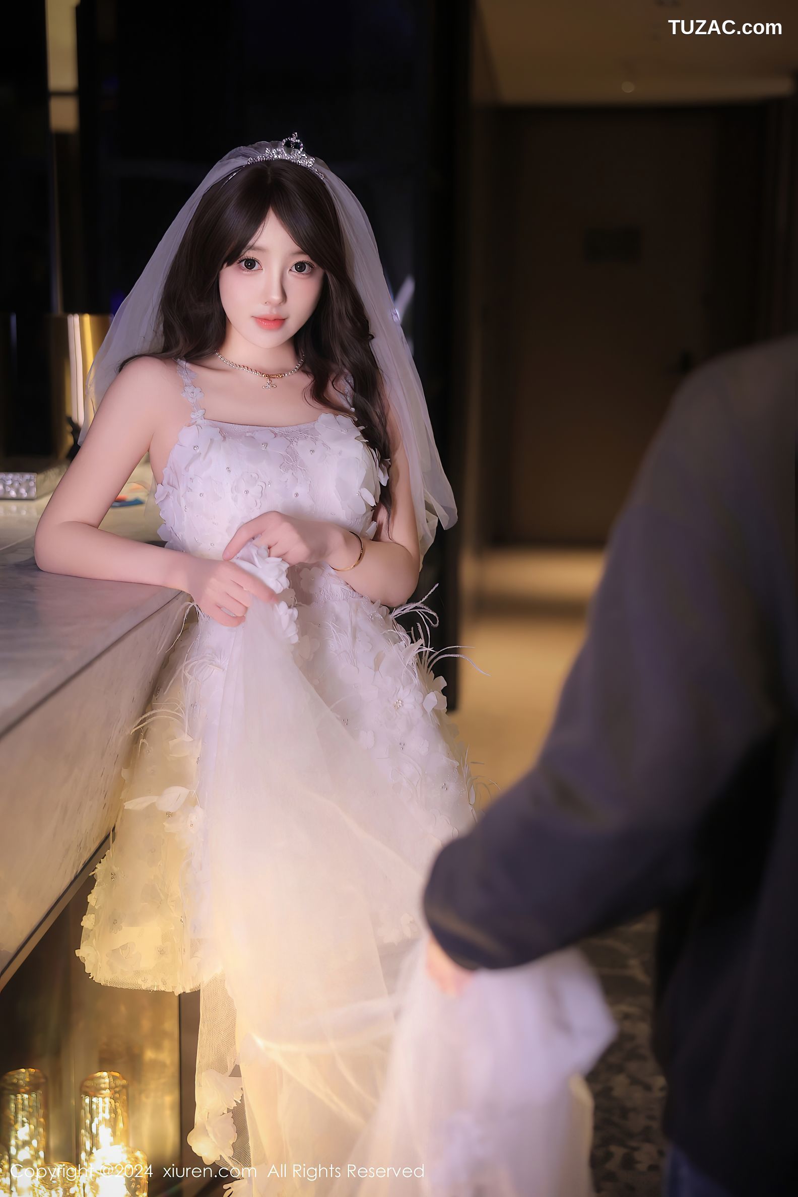 XiuRen秀人网-9601-桃妖夭-白色婚纱剧情爆乳-2024.12.13