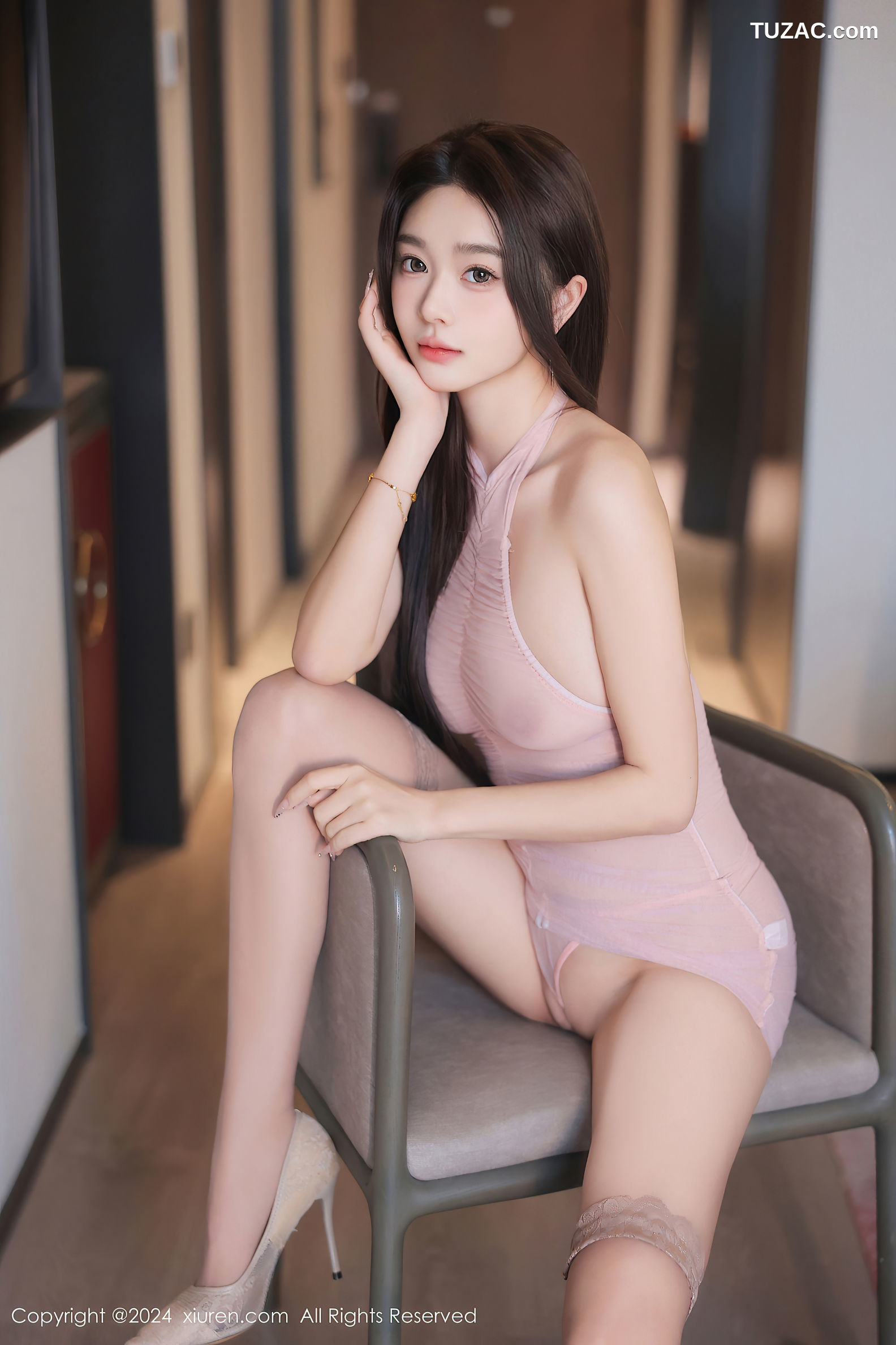 XiuRen秀人网-9628-Candy糖糖-透视粉嫩紧身裙浴室湿身爆乳-2024.12.20