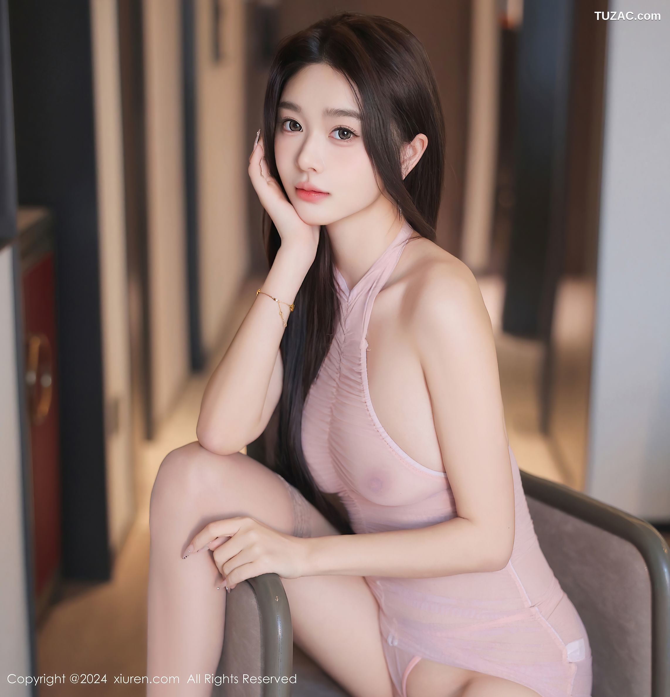 XiuRen秀人网-9628-Candy糖糖-透视粉嫩紧身裙浴室湿身爆乳-2024.12.20