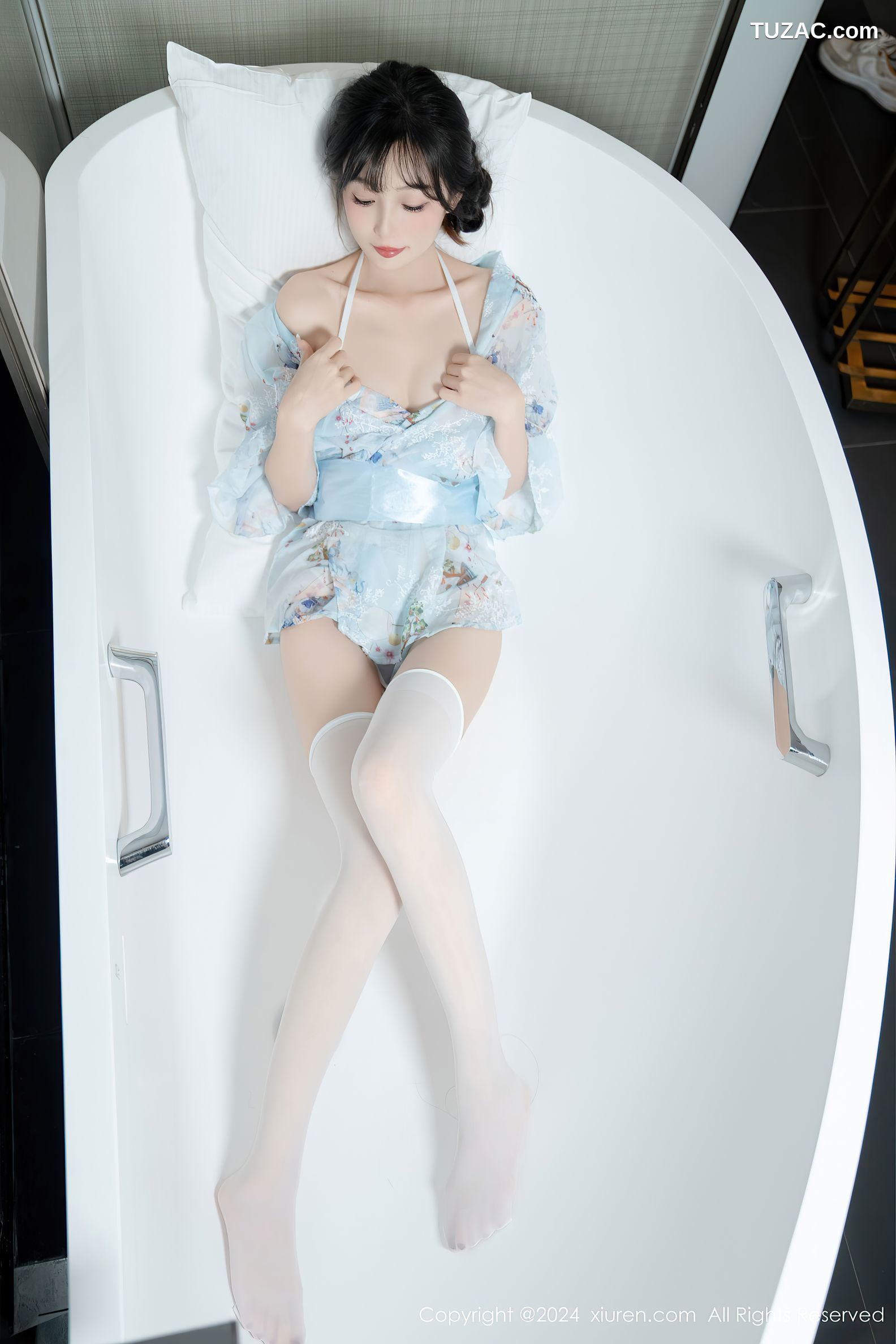 XiuRen秀人网-9632-林星阑-浴缸白丝睡衣-2024.12.20