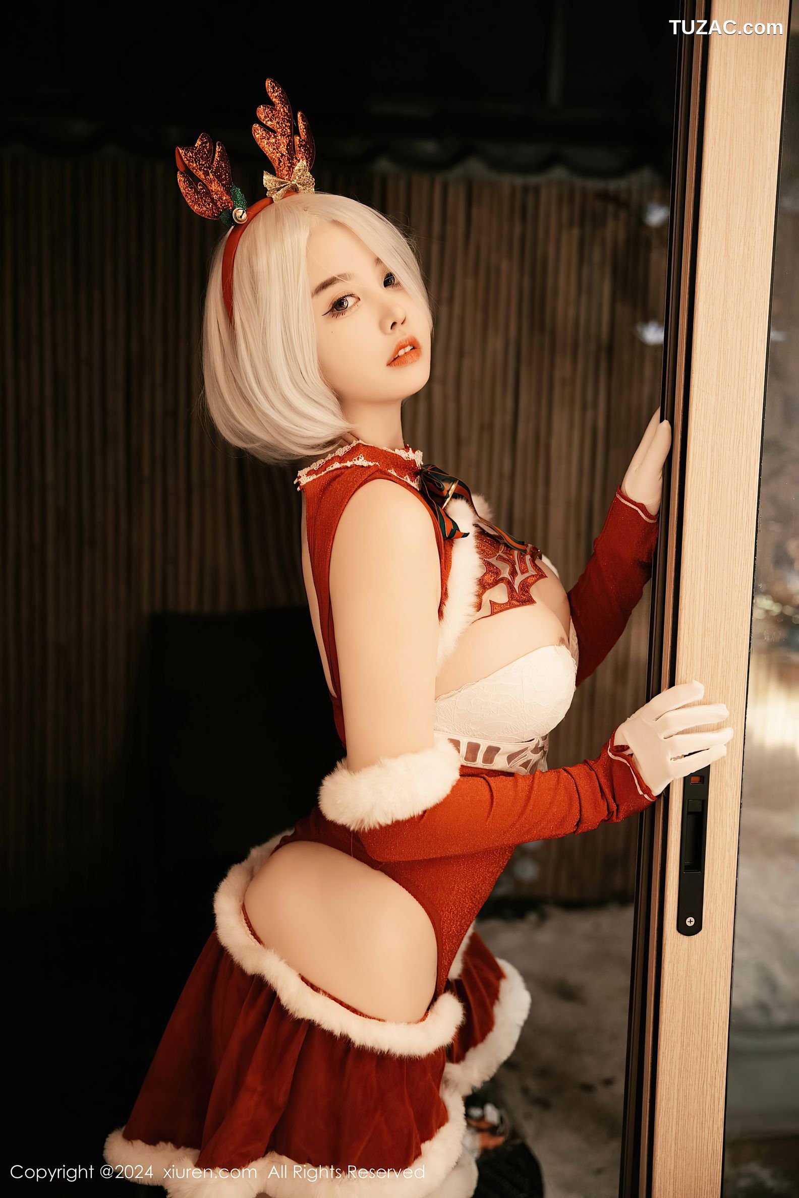 XiuRen秀人网-9660-樱桃小犊子-萝莉圣诞鹿角情趣服爆乳-2024.12.26