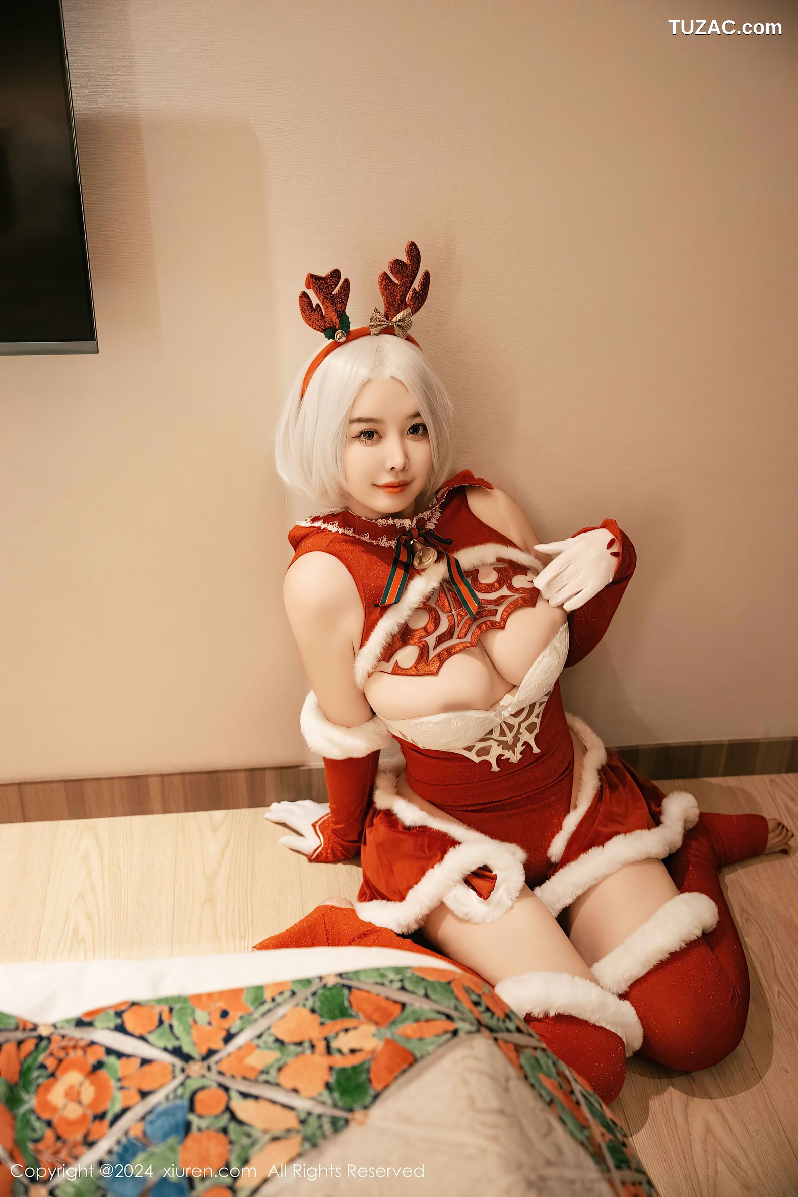 XiuRen秀人网-9660-樱桃小犊子-萝莉圣诞鹿角情趣服爆乳-2024.12.26