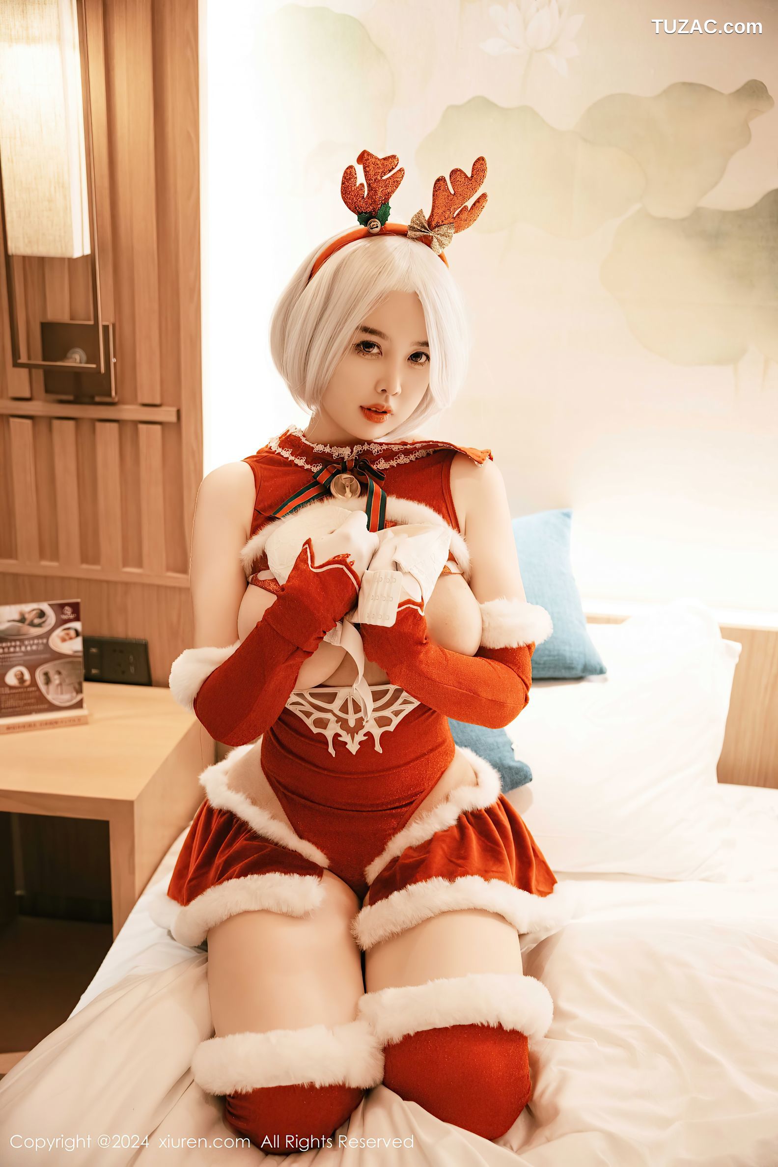 XiuRen秀人网-9660-樱桃小犊子-萝莉圣诞鹿角情趣服爆乳-2024.12.26