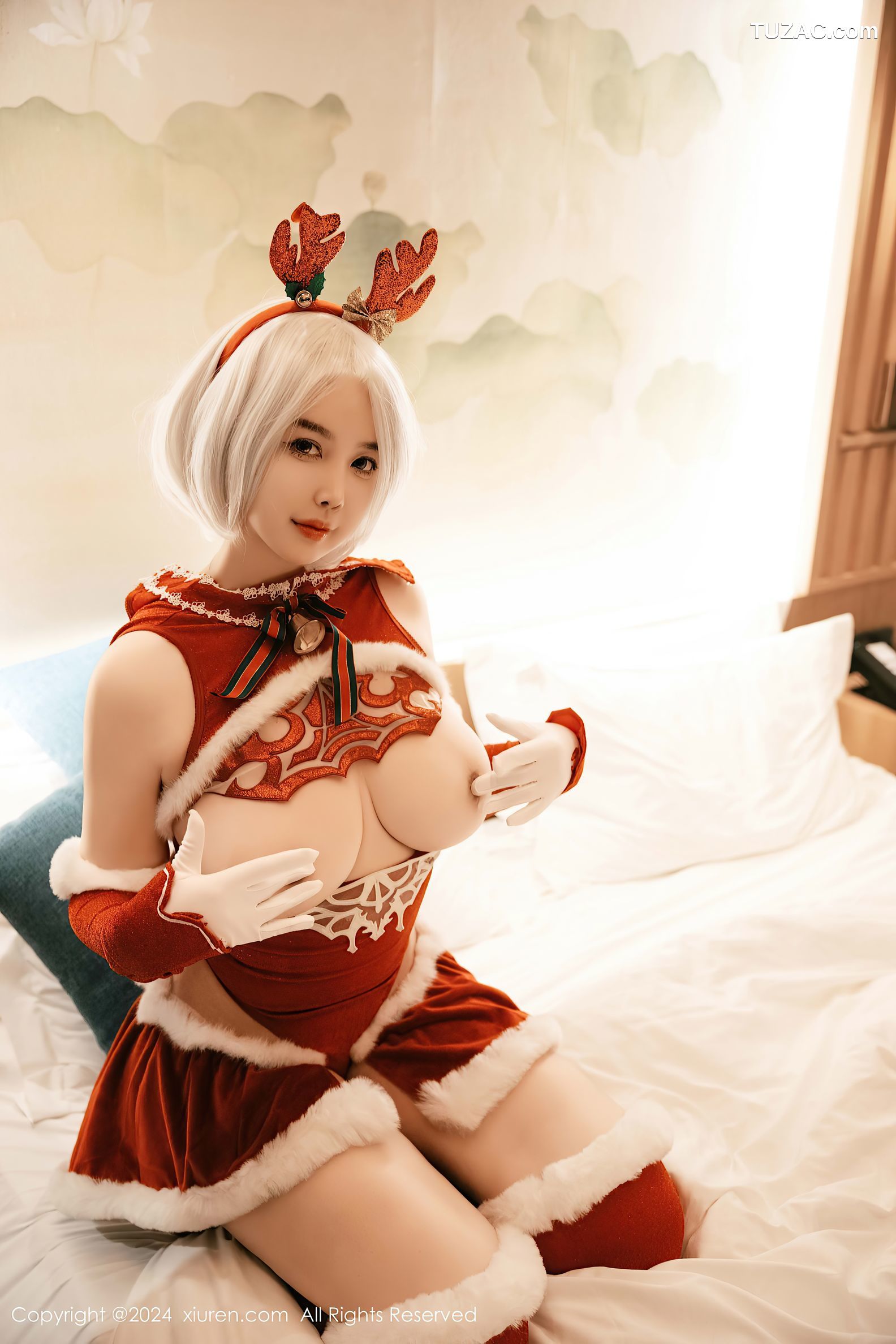 XiuRen秀人网-9660-樱桃小犊子-萝莉圣诞鹿角情趣服爆乳-2024.12.26