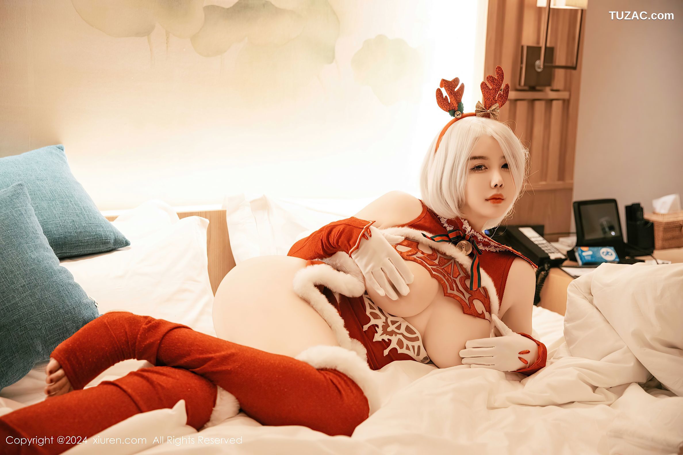 XiuRen秀人网-9660-樱桃小犊子-萝莉圣诞鹿角情趣服爆乳-2024.12.26