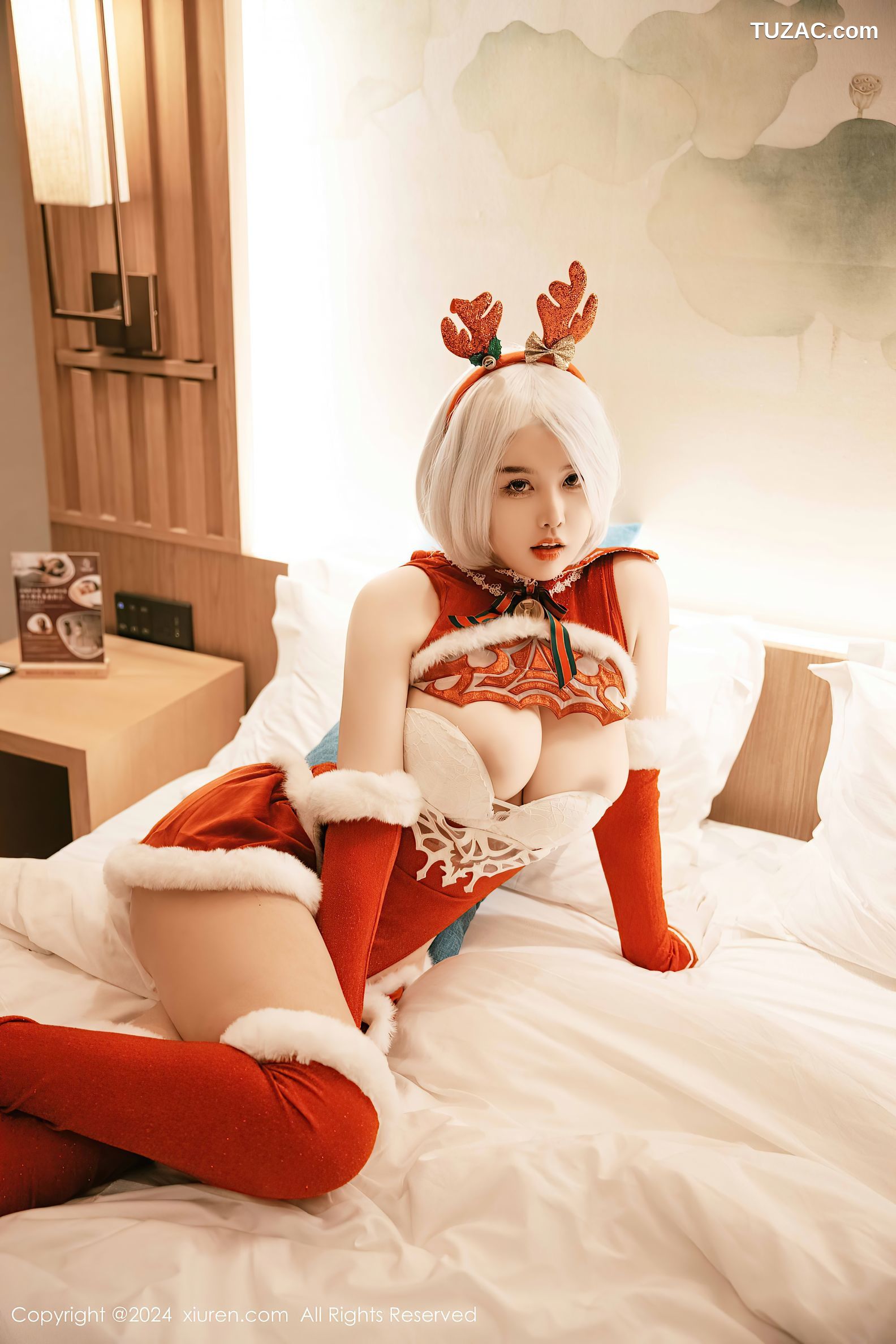 XiuRen秀人网-9660-樱桃小犊子-萝莉圣诞鹿角情趣服爆乳-2024.12.26