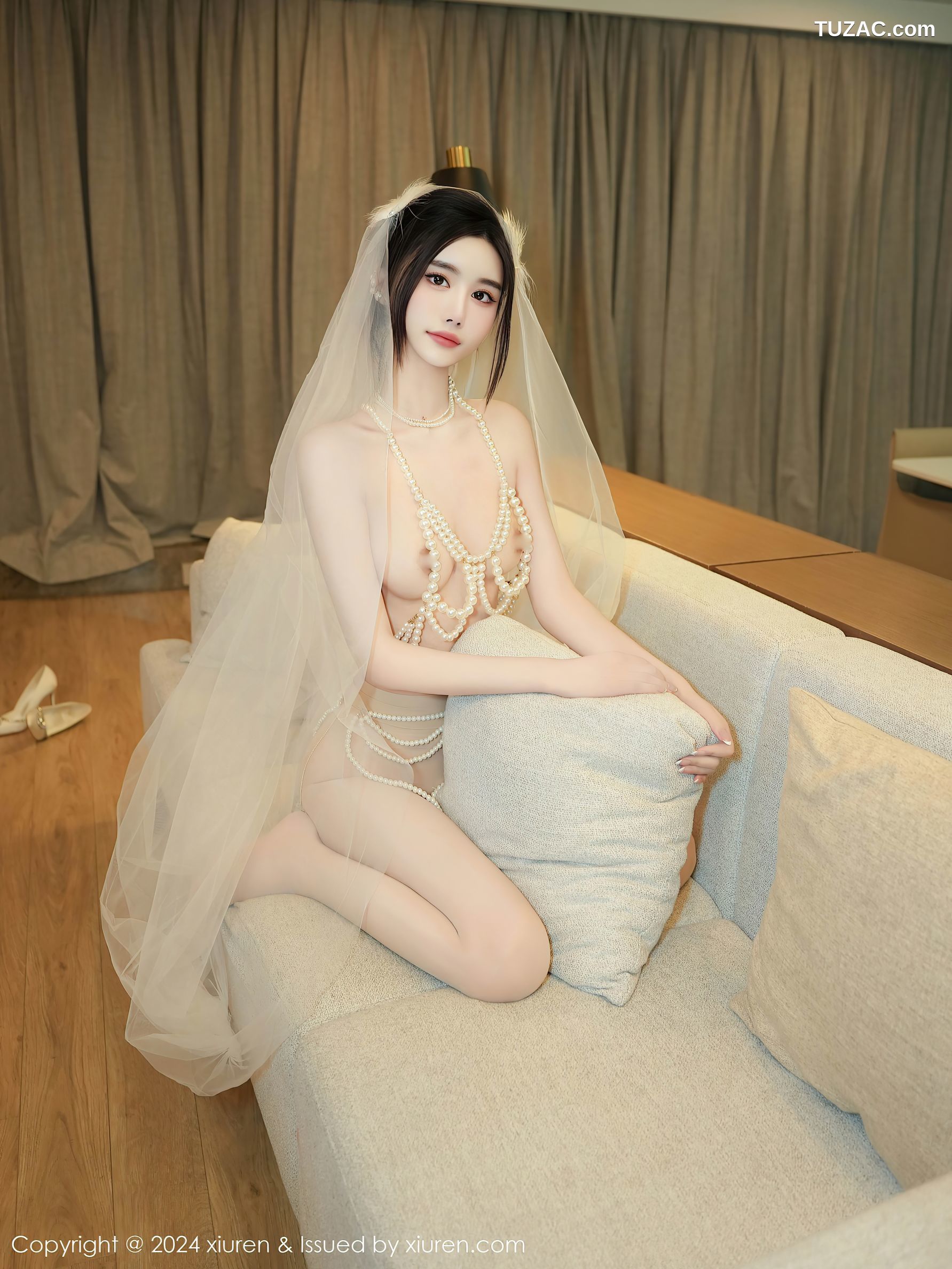 XiuRen秀人网-9674-Erikaki-情趣轻透白纱爆乳-2024.12.27