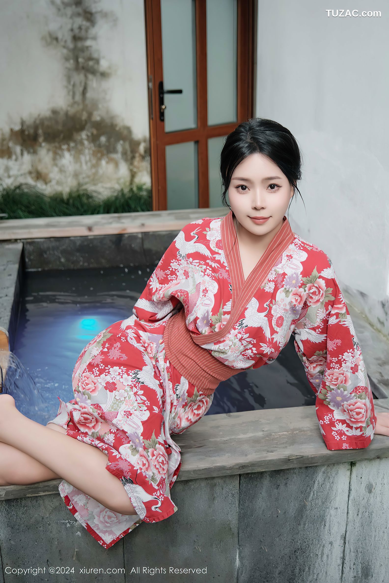 XiuRen秀人网-9687-麦田-和服真空温泉湿身爆乳-2024.12.31