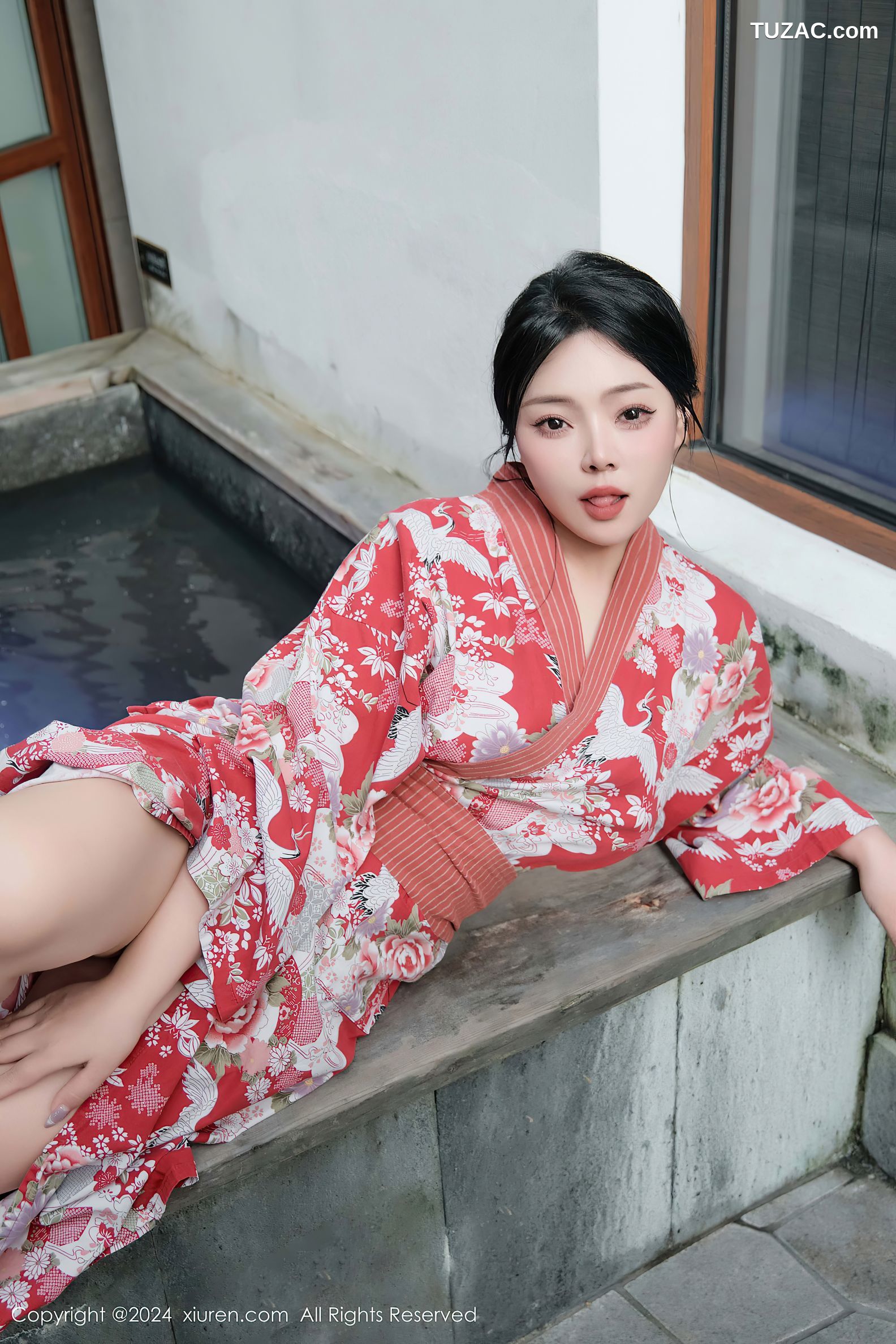 XiuRen秀人网-9687-麦田-和服真空温泉湿身爆乳-2024.12.31